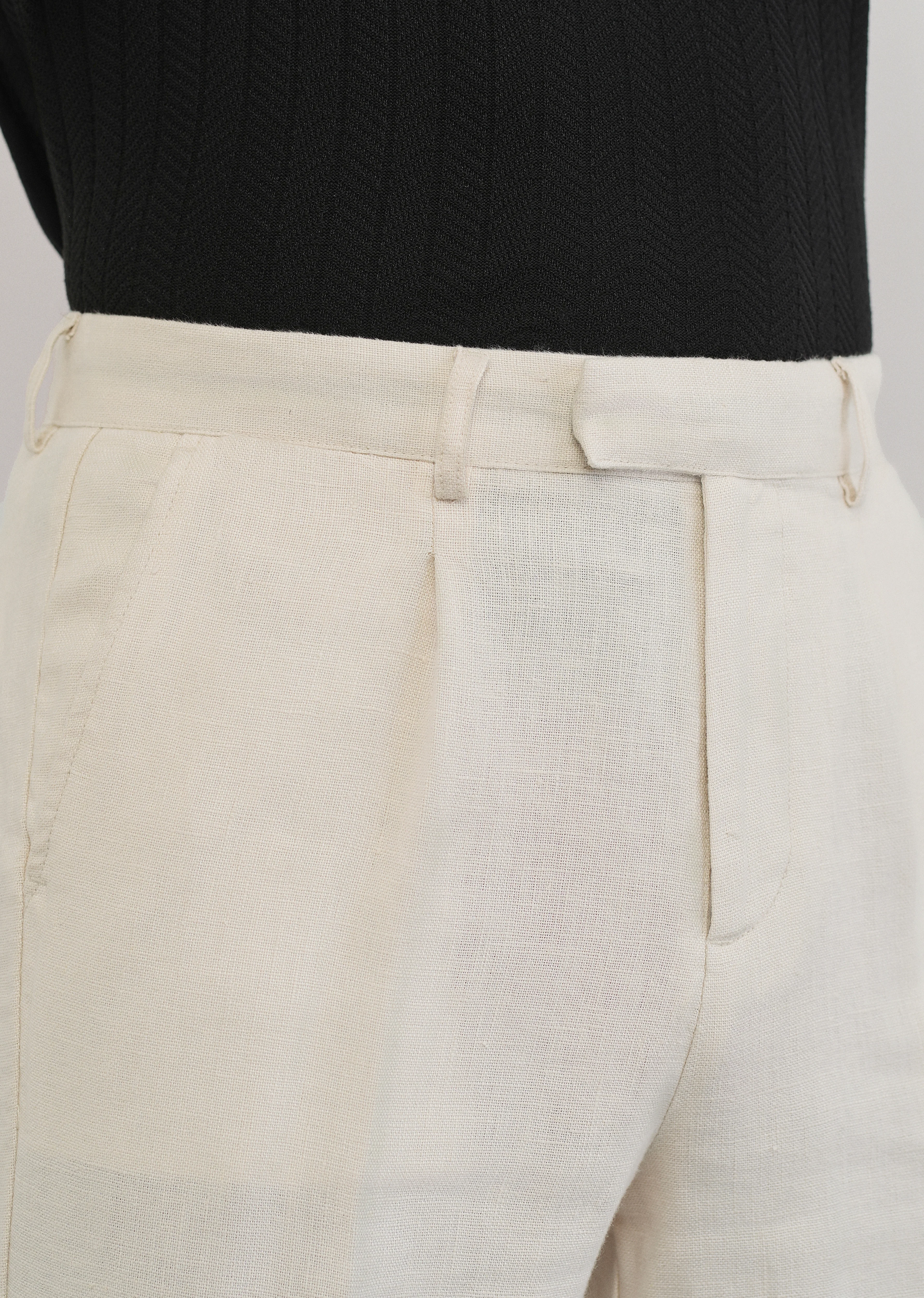 100% Pure Linen Ivory Pant - Image 5