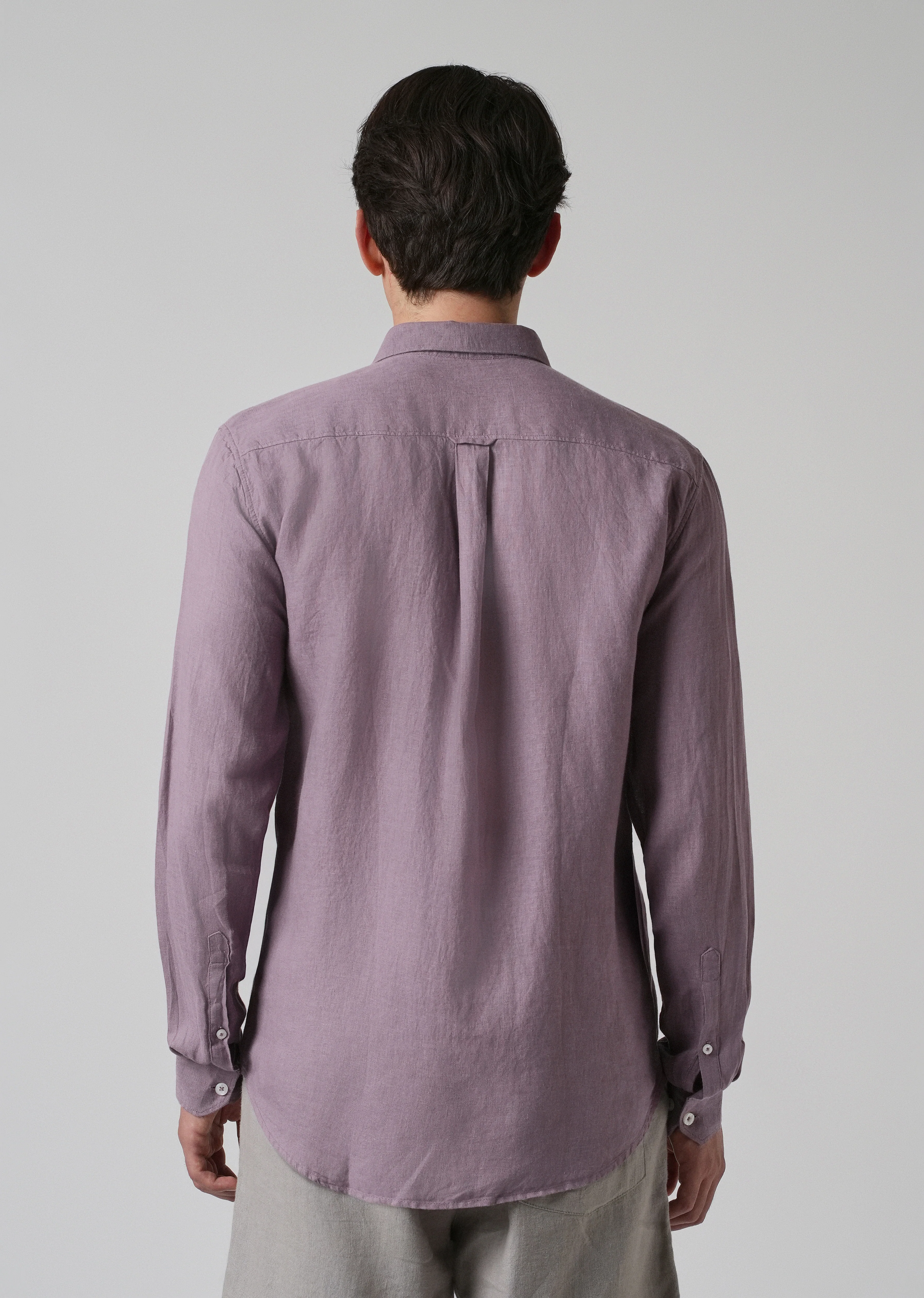 100% Pure Lavender Linen Shirt - Image 2