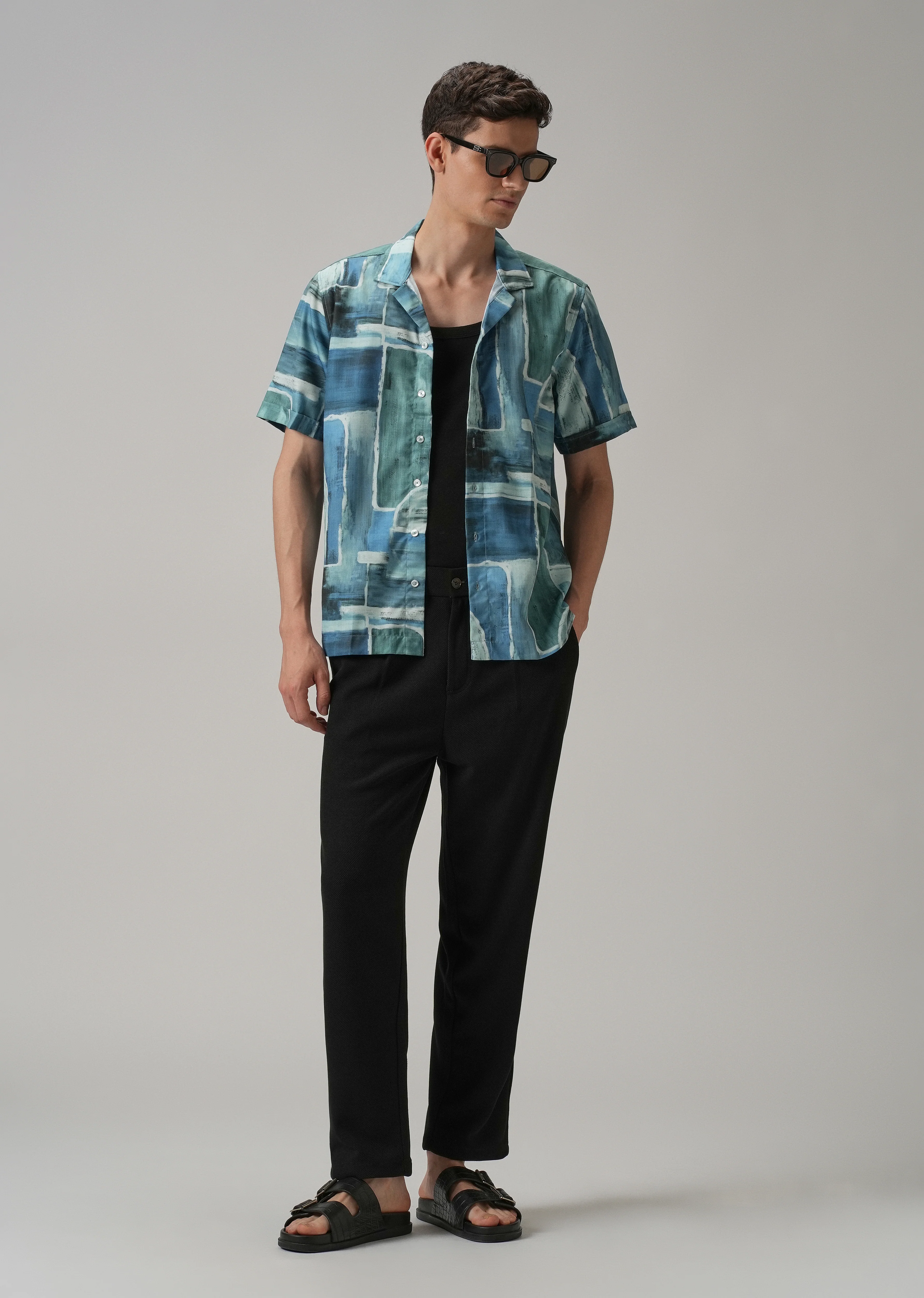 Abstract Art Half Sleeve Shirt - Image 6