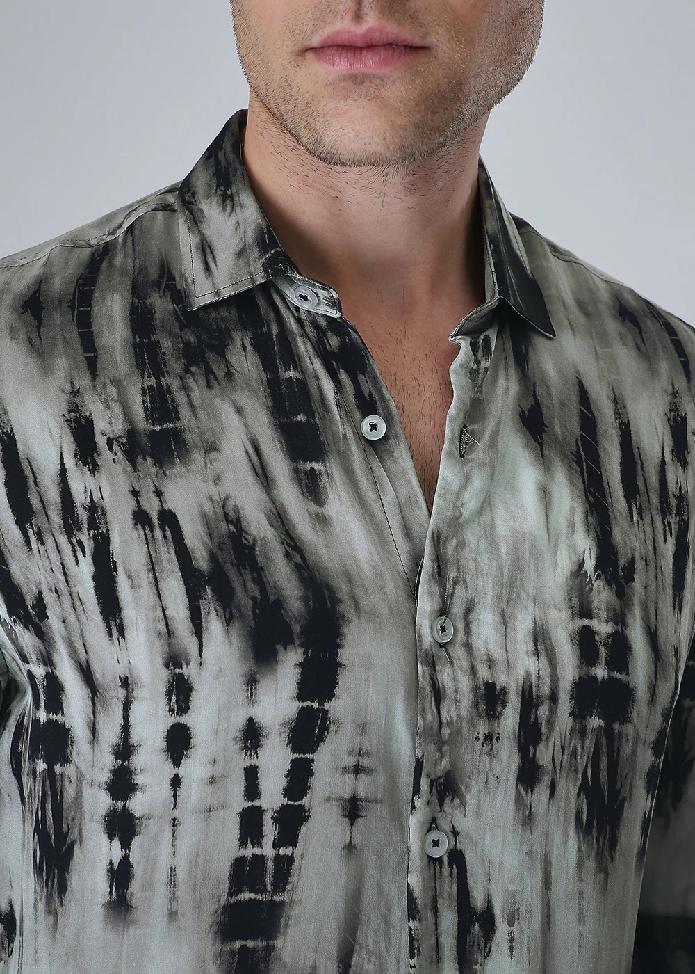 Abstract Black Printed Shirt - Image 2