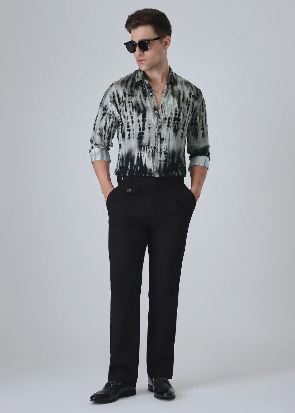 Abstract Black Printed Shirt - Image 6