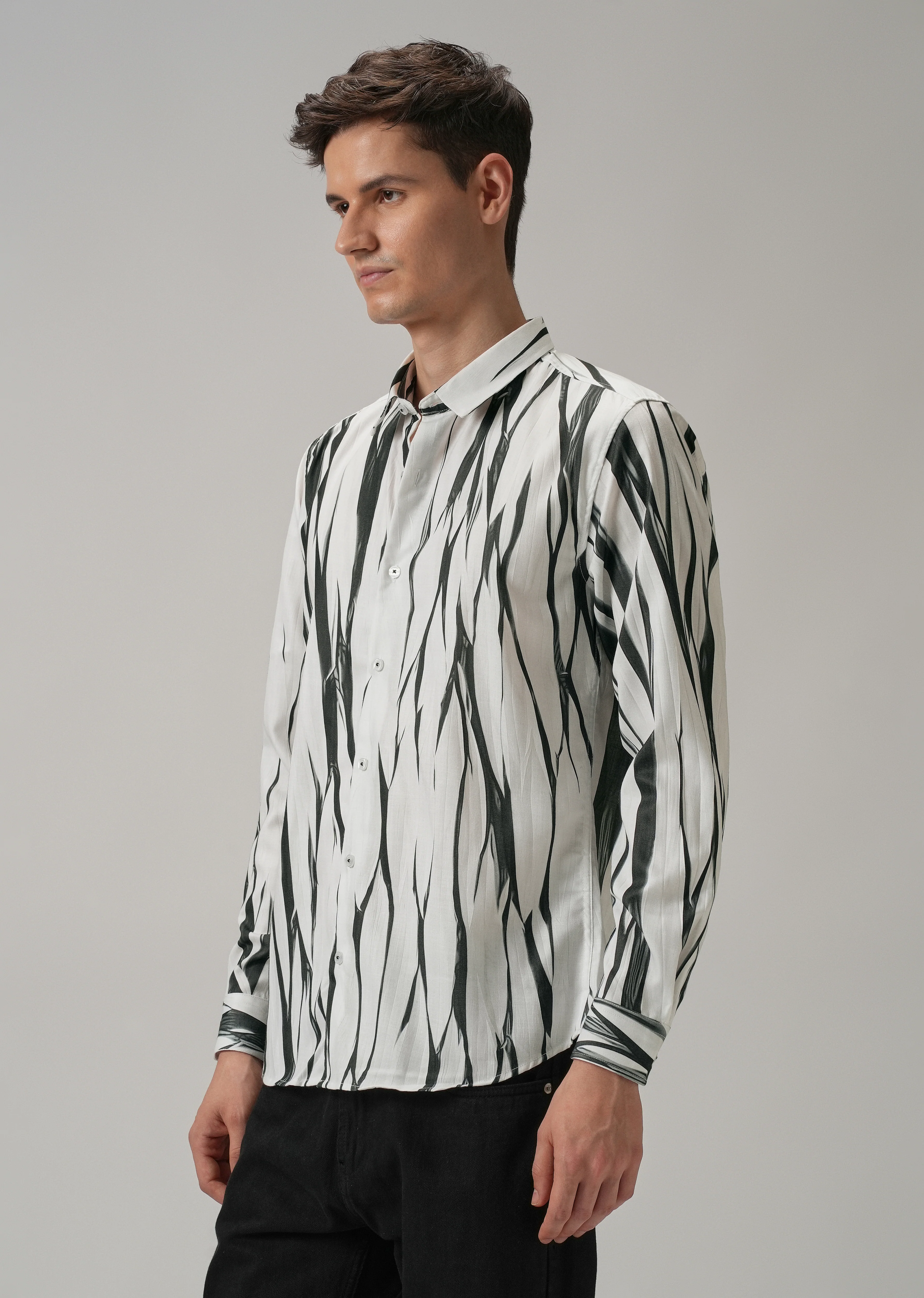 Abstract Black Shirt - Image 4