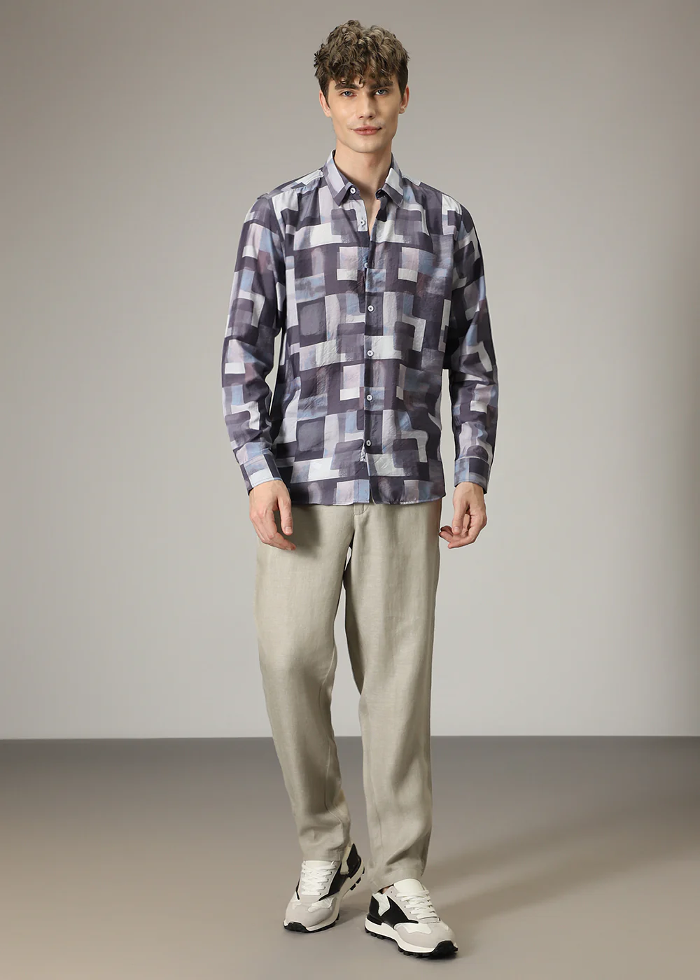 Abstract Block Print Shirt - Image 6