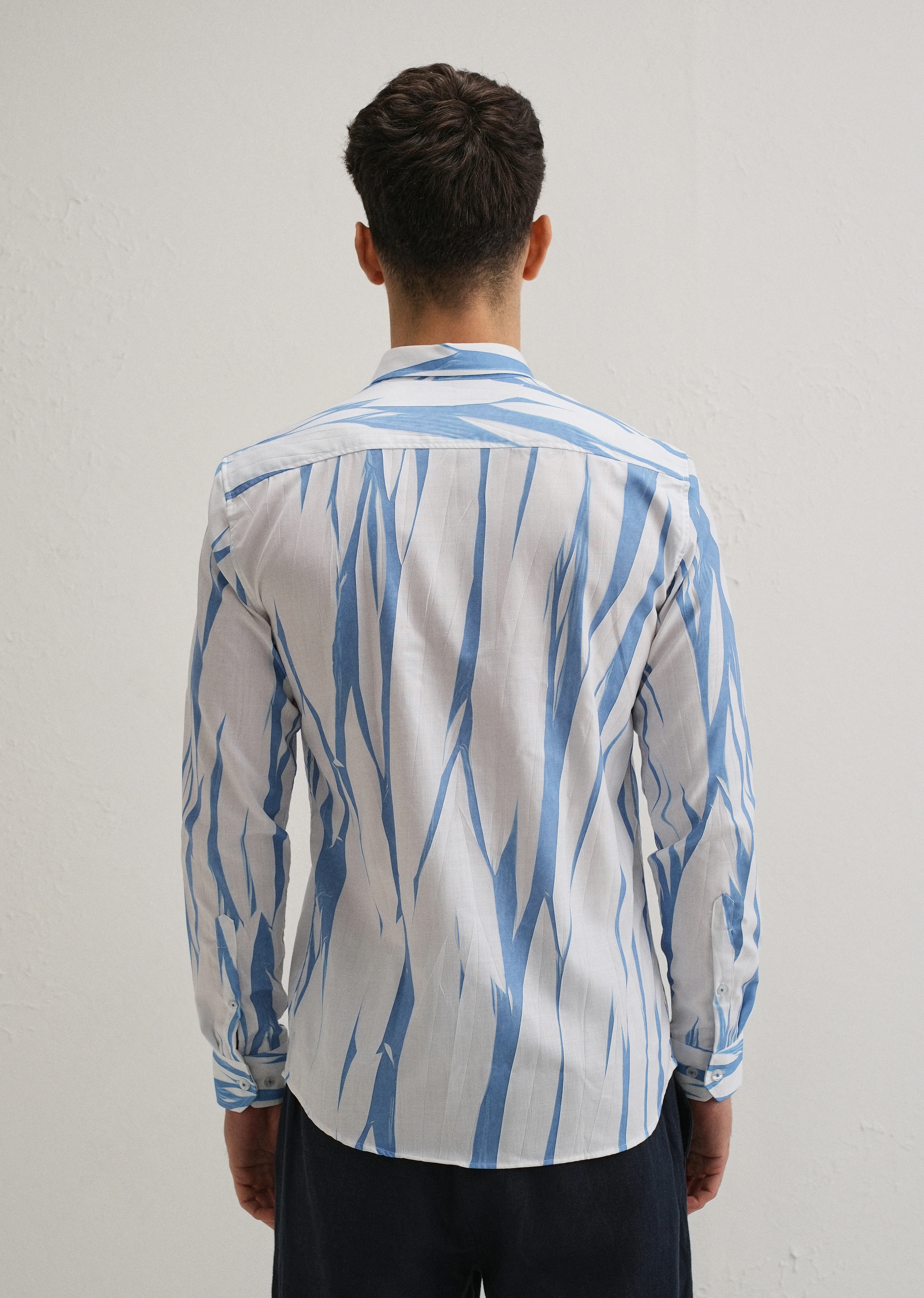 Abstract Blue Shirt - Image 2
