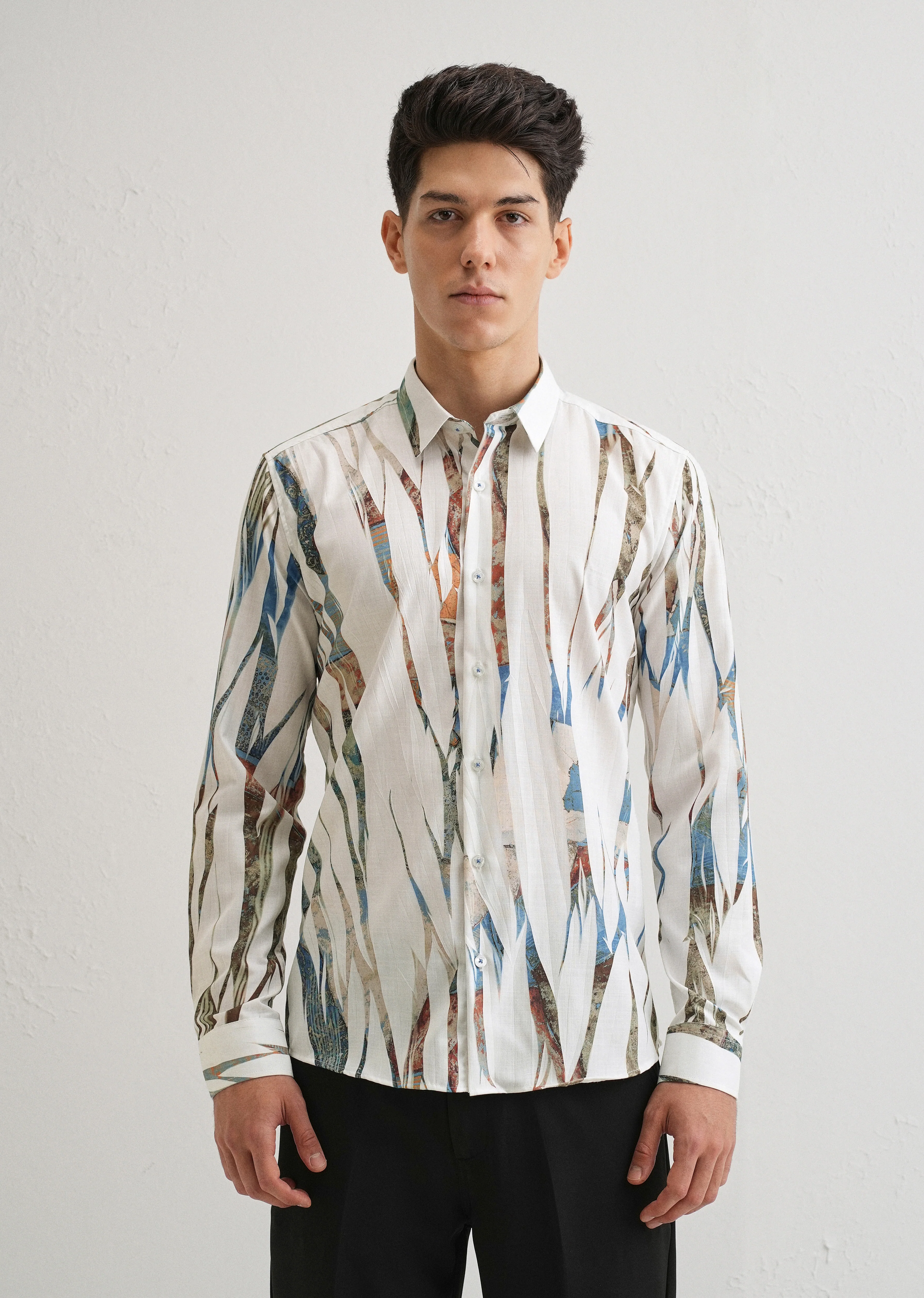 Abstract Brushstroke Shirt - Image 3