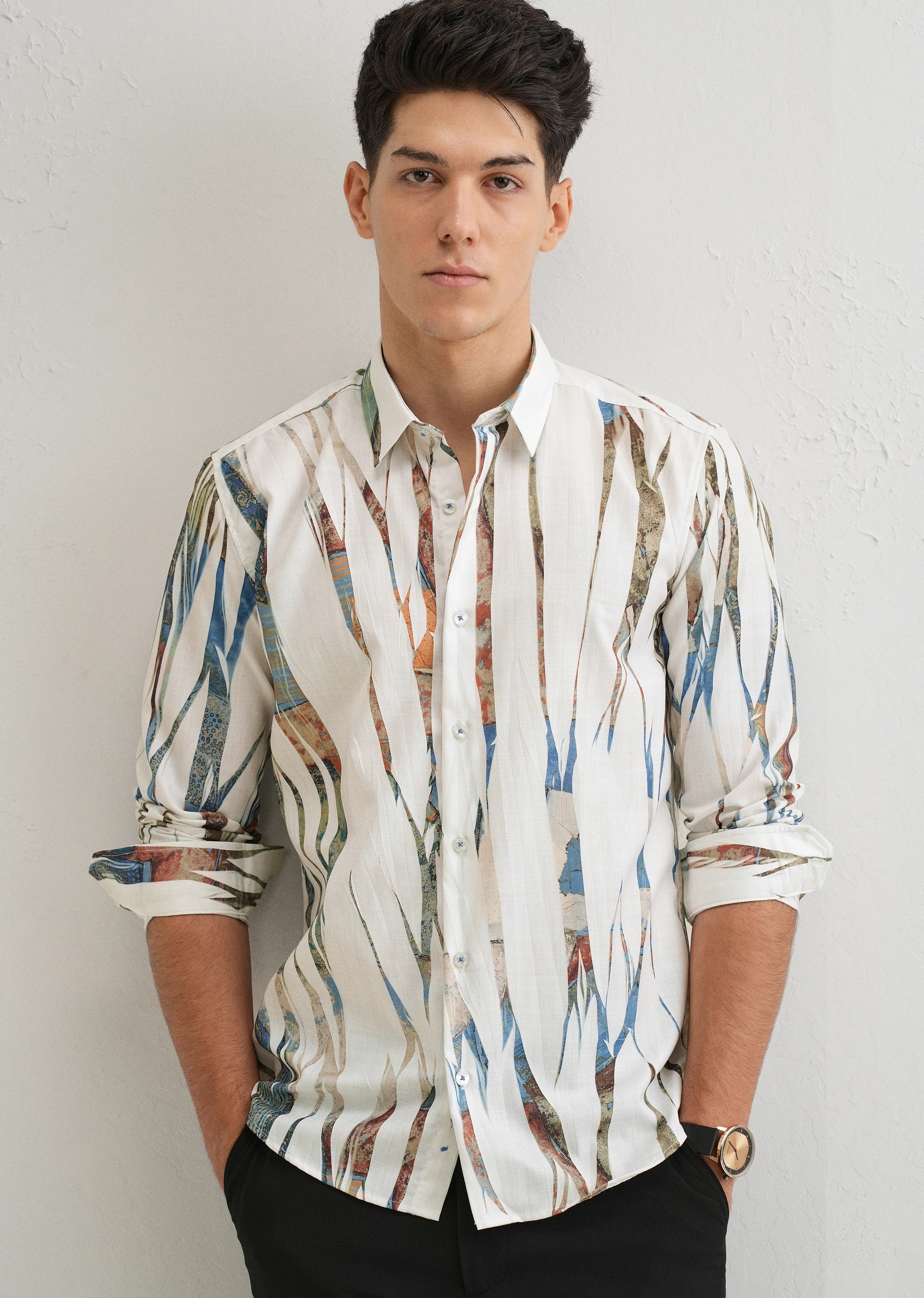 Abstract Brushstroke Shirt - Image 7