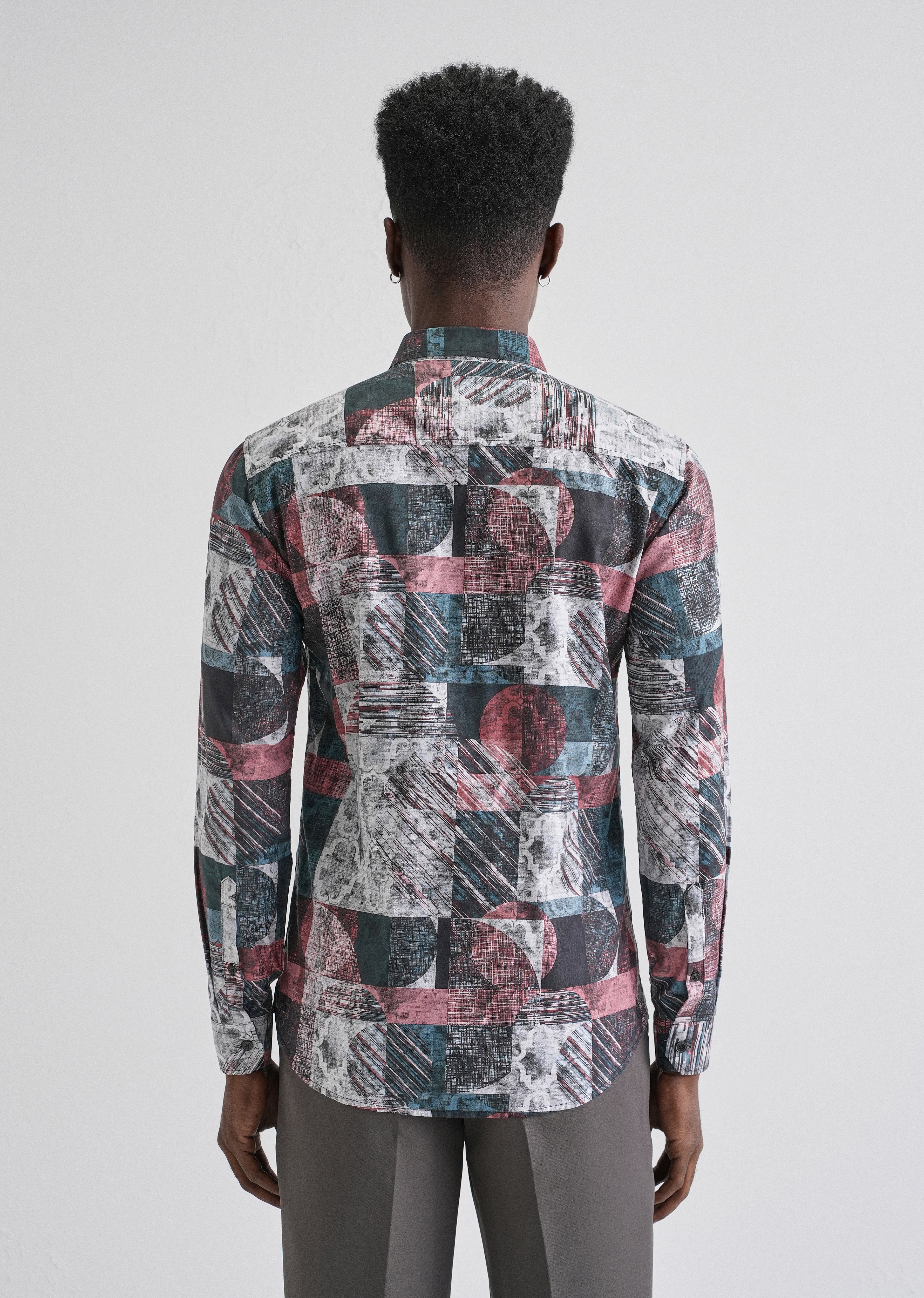 Abstract Print Full-Sleeves Shirt - Image 3
