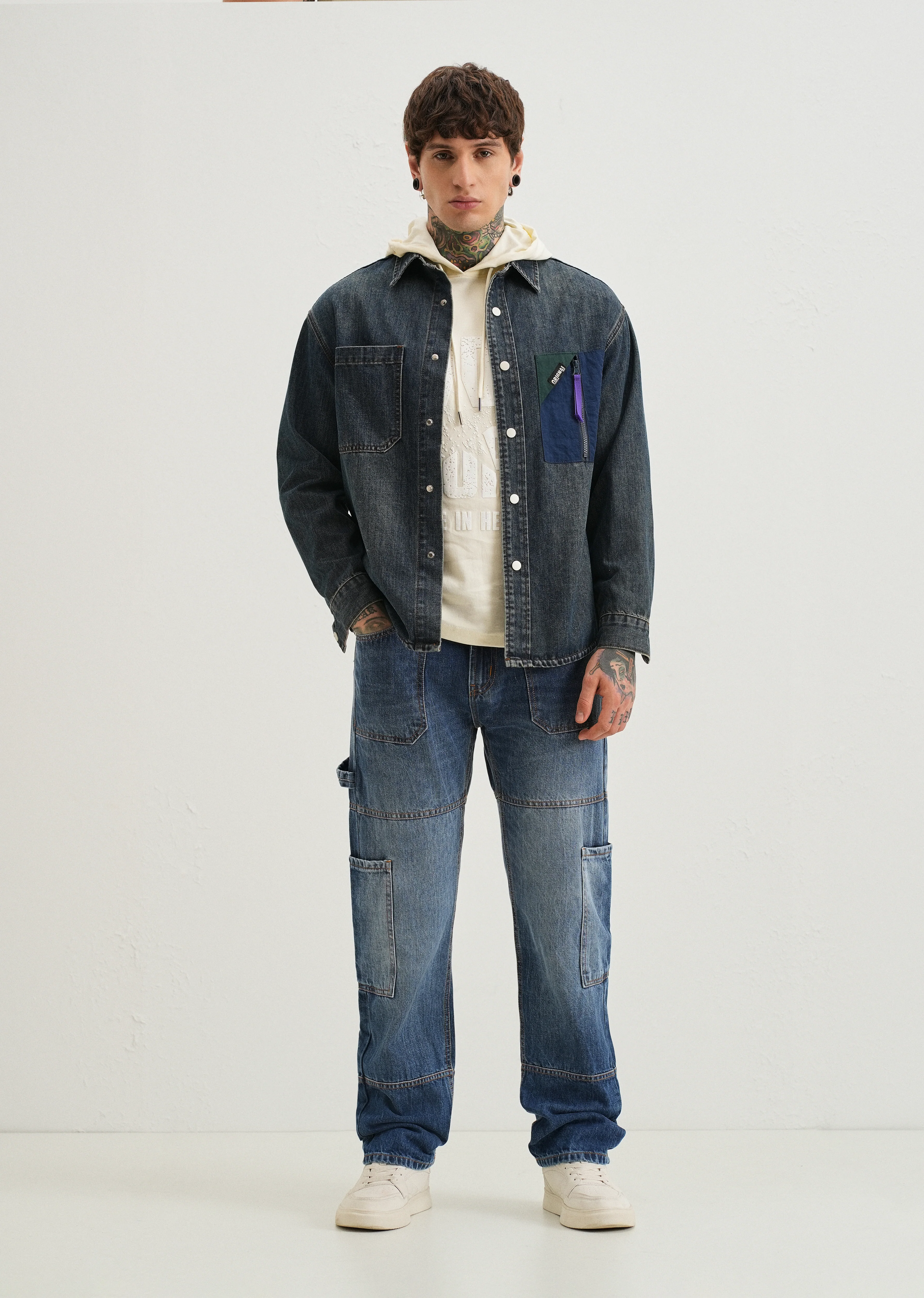 Aero Blue Baggy fit Jeans - Image 6