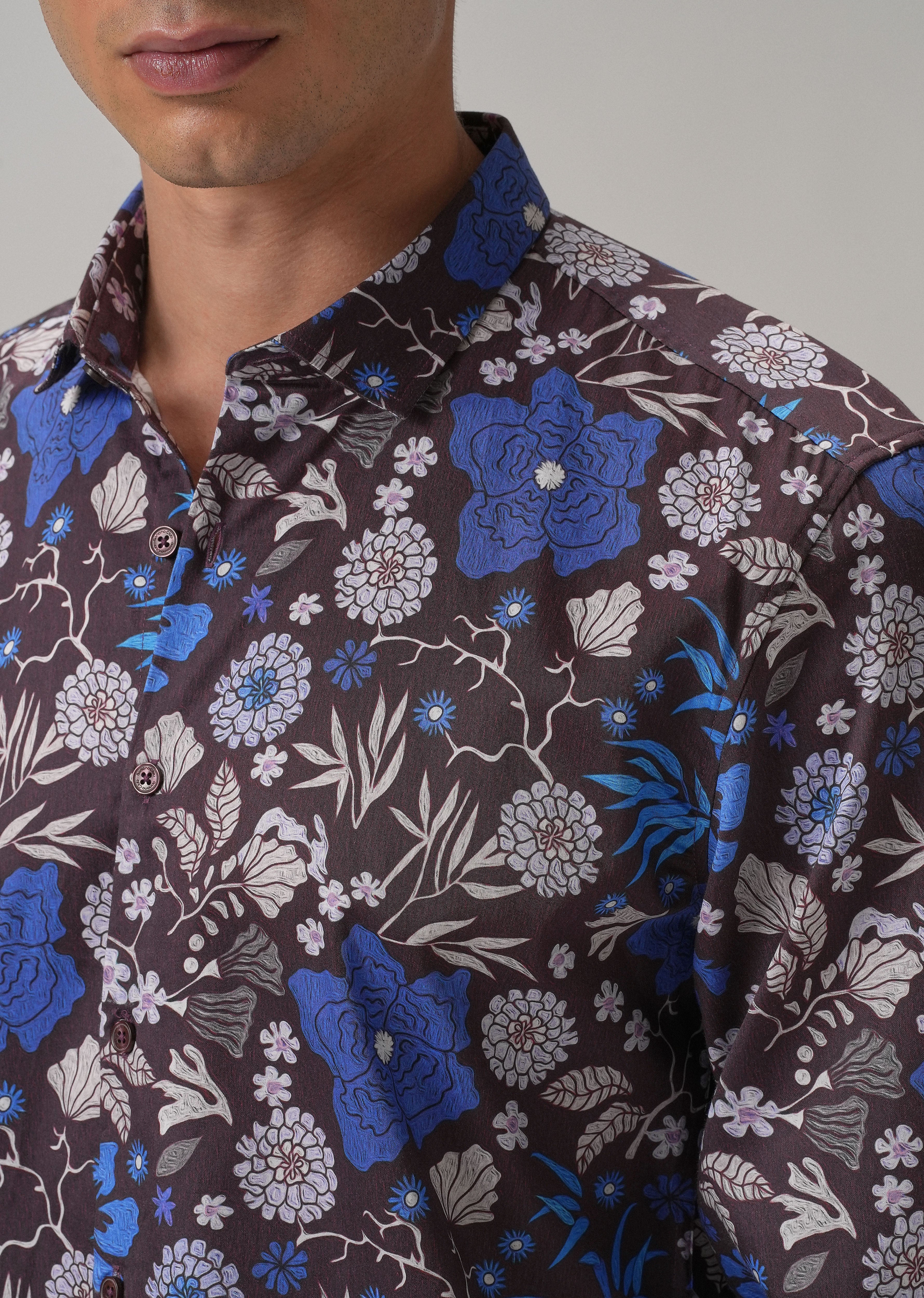 All Over Floral Printed Full Sleeve Shirt - Image 5