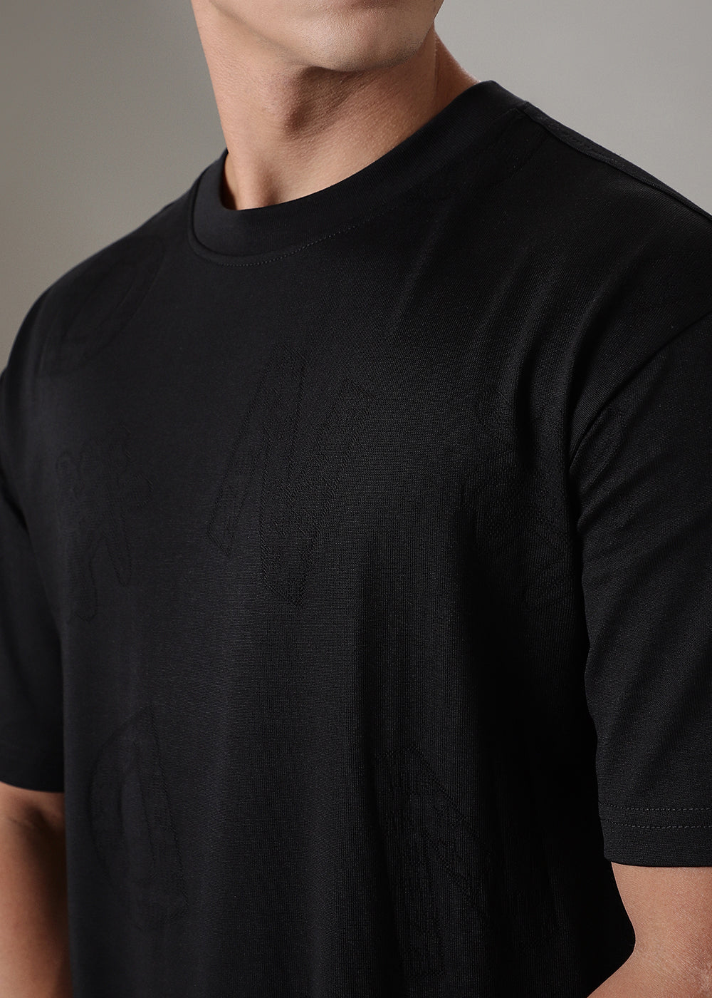 Alpha Black Oversized T-shirt - Image 2