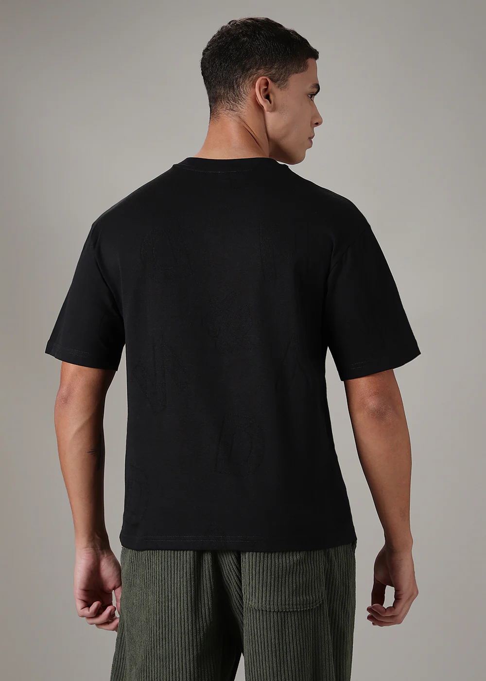 Alpha Black Oversized T-shirt - Image 4