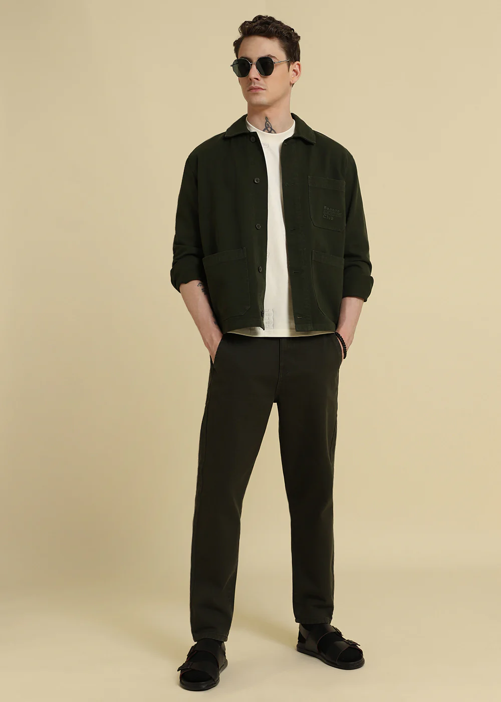 Alpha Cream Oversized T-shirt - Image 6
