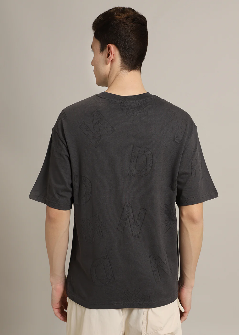 Alpha Grey Oversized T-shirt - Image 4