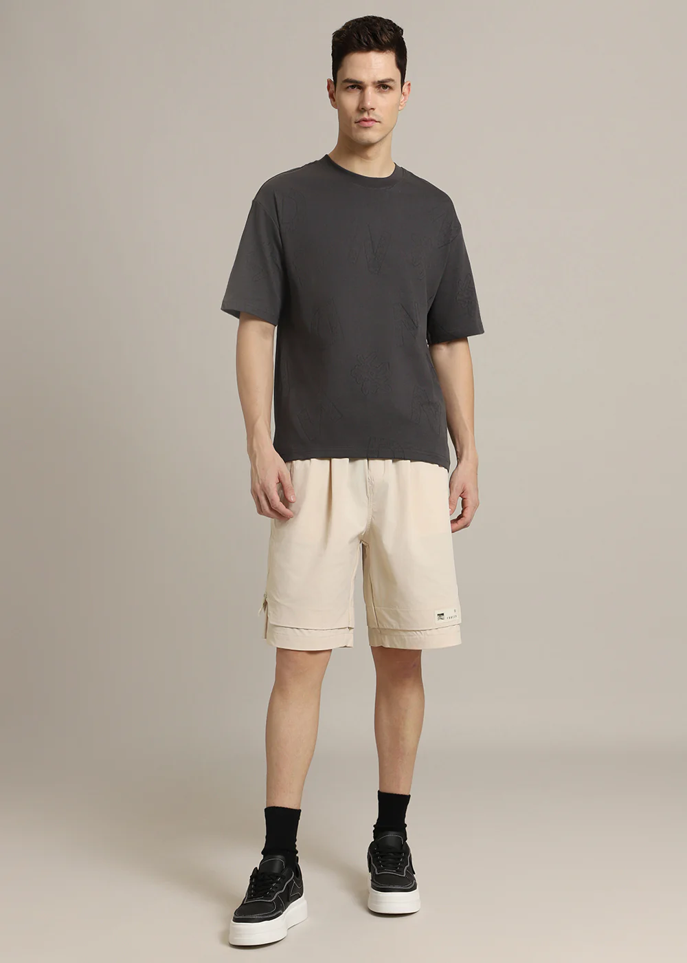 Alpha Grey Oversized T-shirt - Image 8