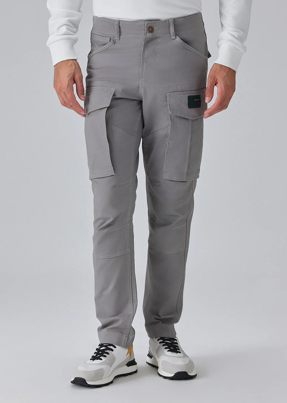 Aqua Gray Cargo Pant - Image 3