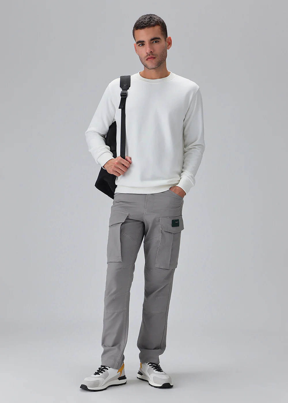 Aqua Gray Cargo Pant - Image 6