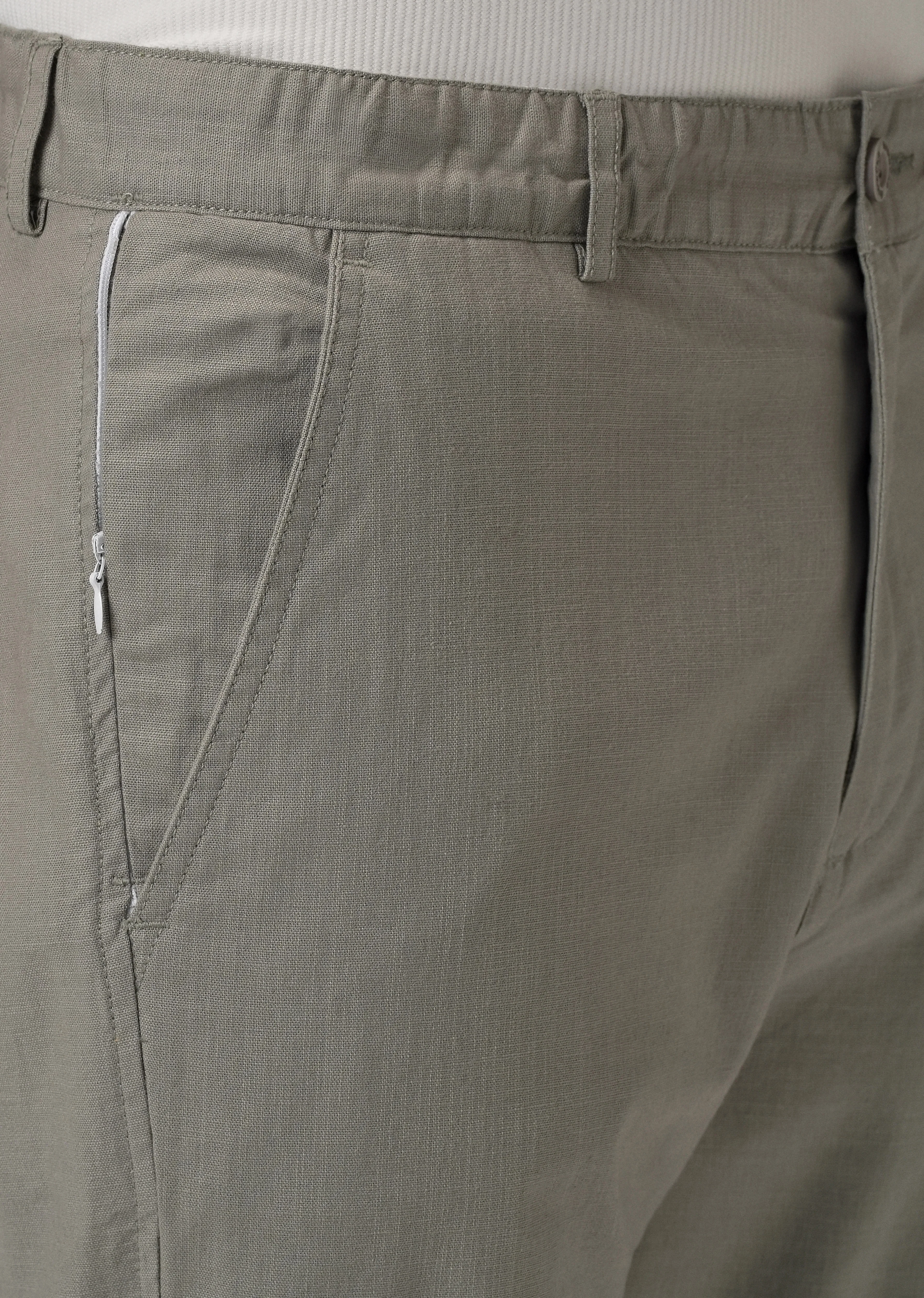 Ash Grey Cotton Trouser - Image 5