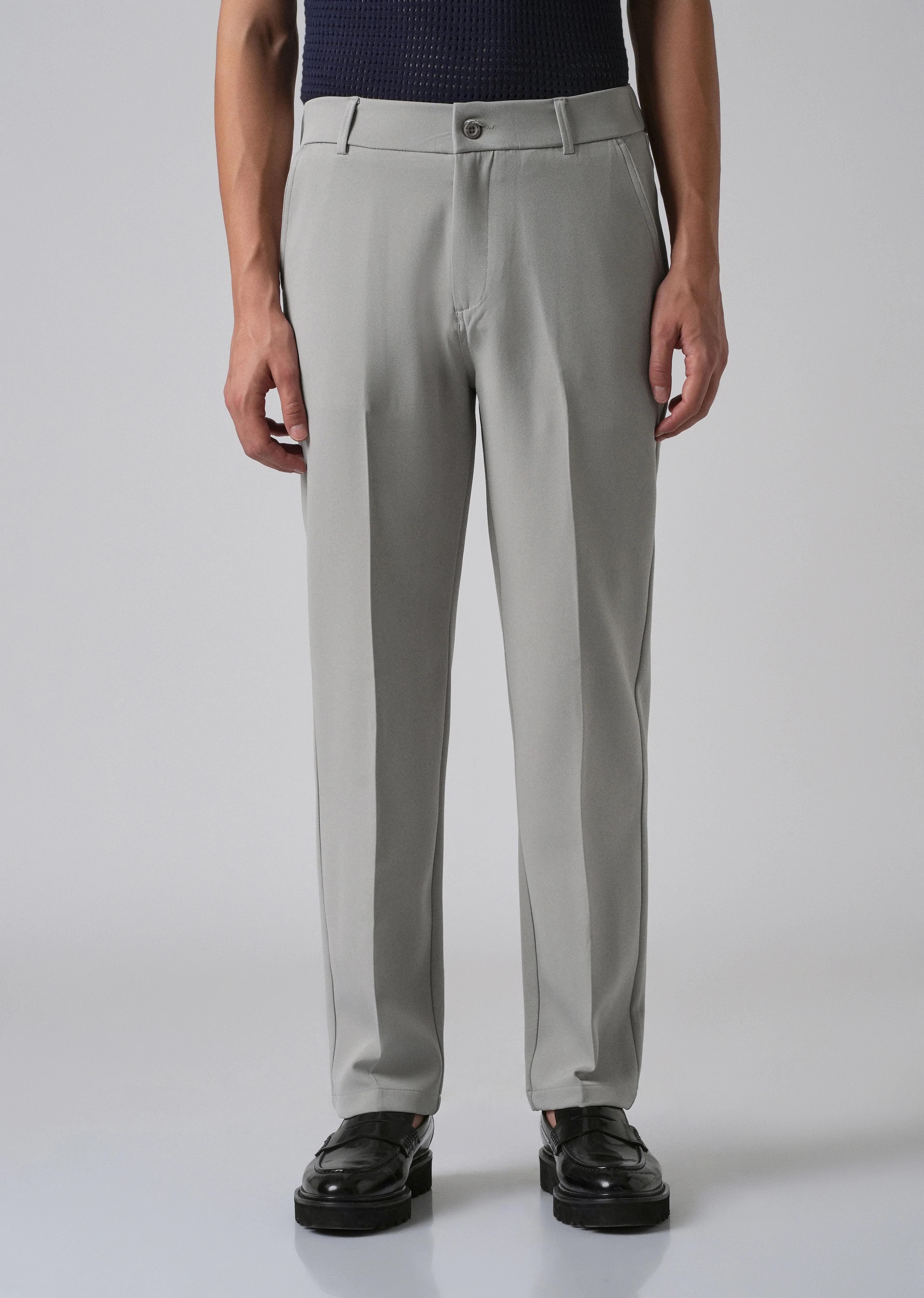 Ash Grey Relaxed Fit Trousers - Image 3