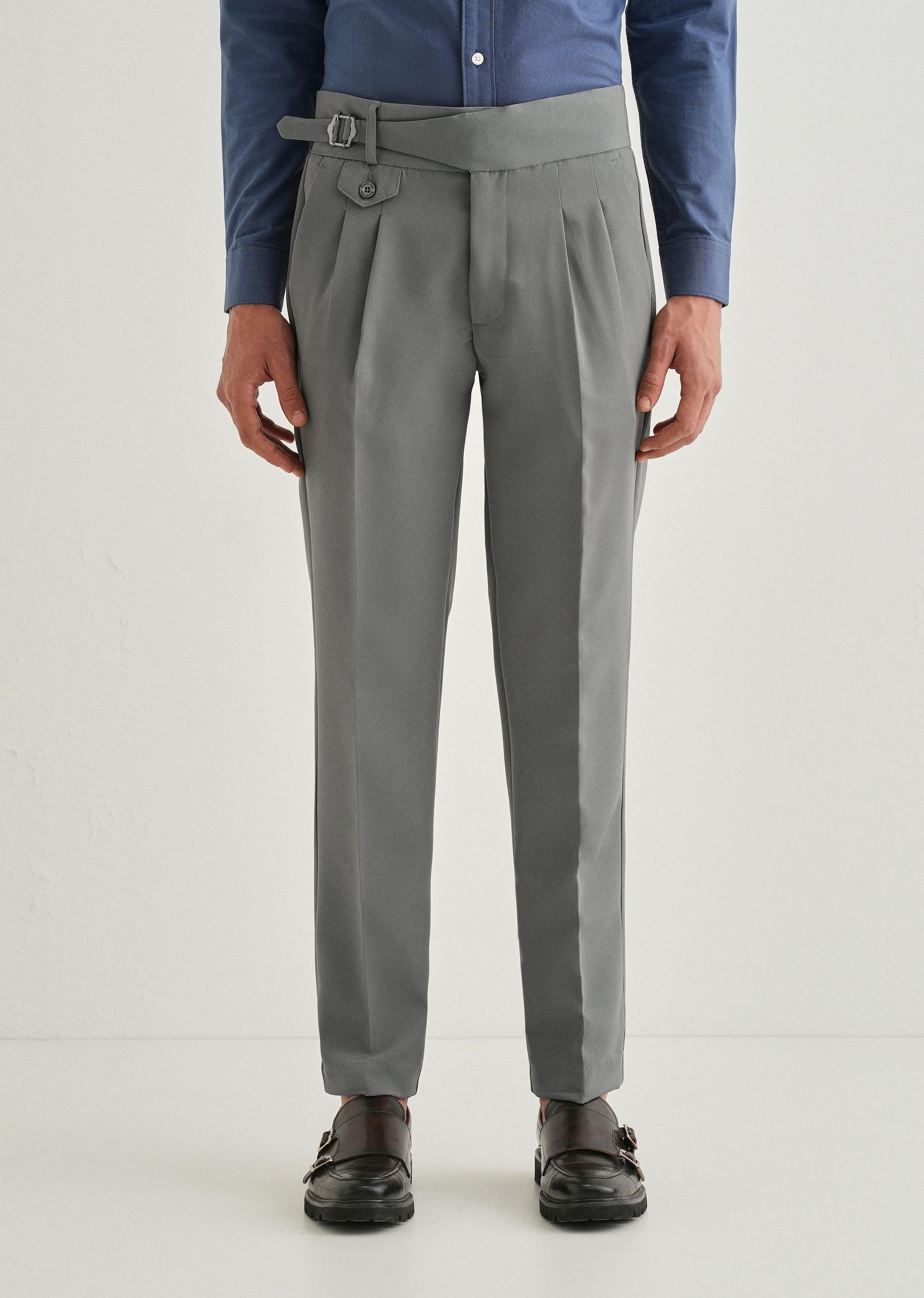 Ash Olive Gurkha Pant - Image 3