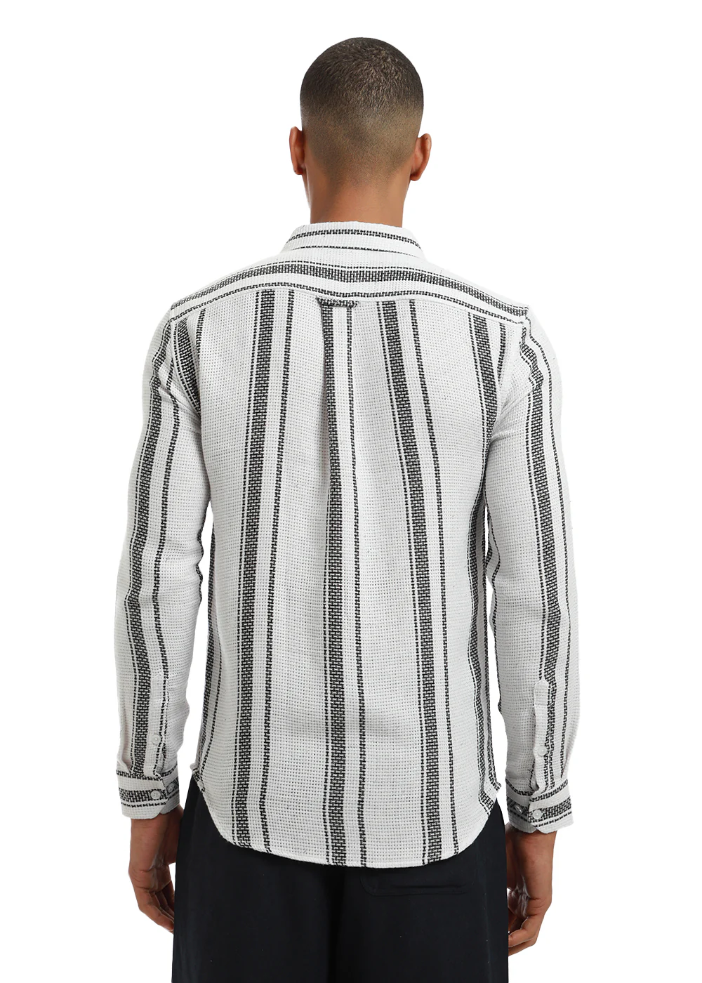 Aspect Stripe White Shirt - Image 5