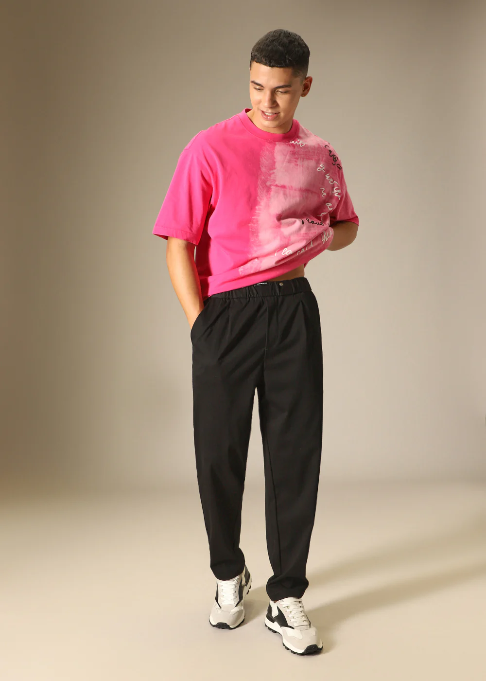 Aura Black Regular Fit Trouser - Image 7