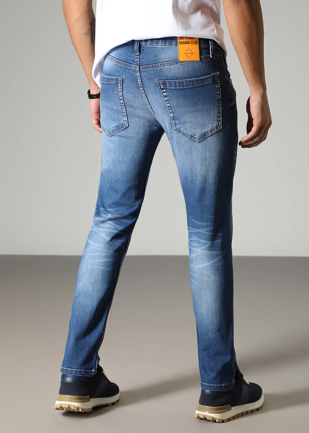 Azure Blue Slim fit Jeans - Image 4