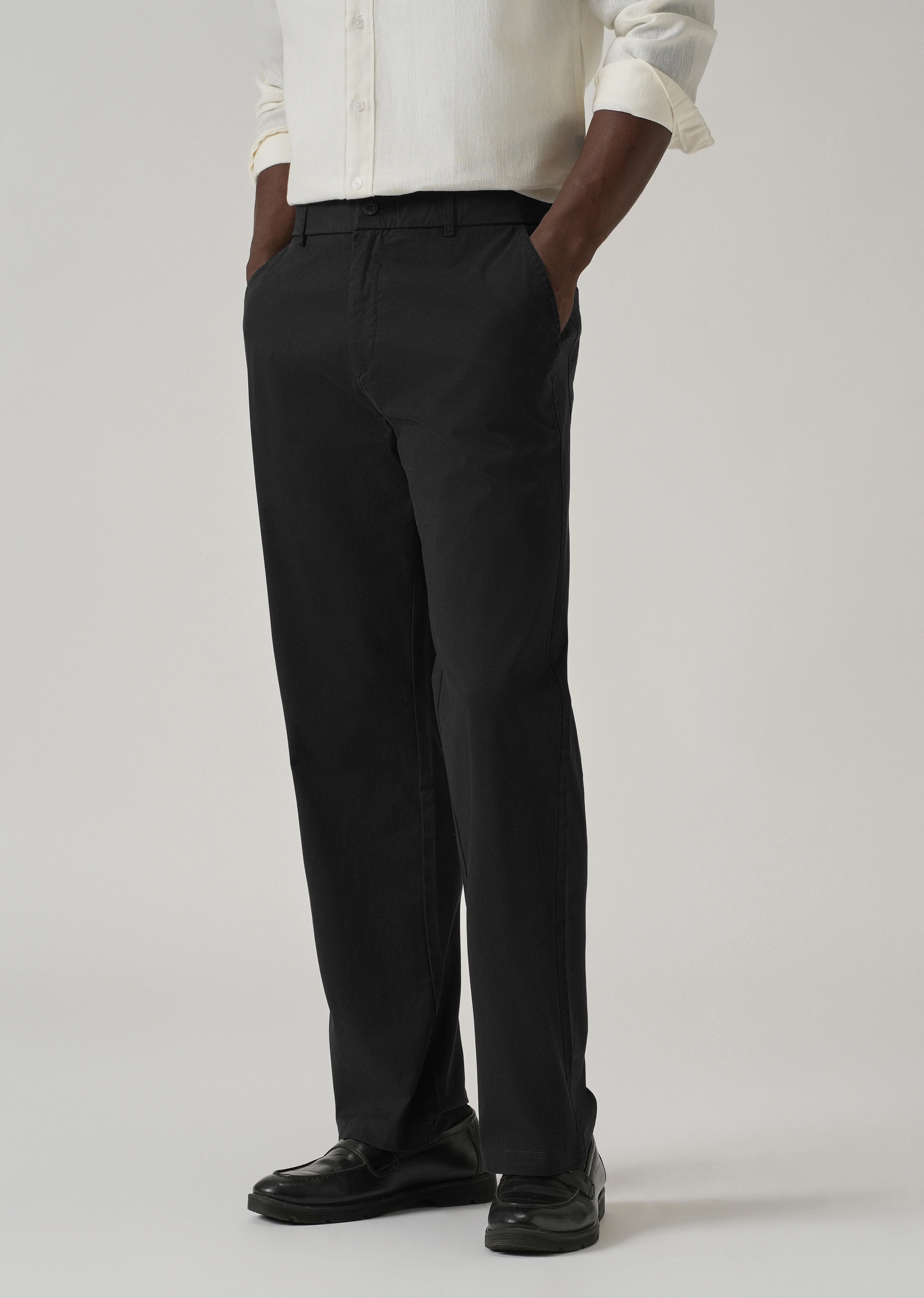 Baggy Fit Black Chinos - Image 7