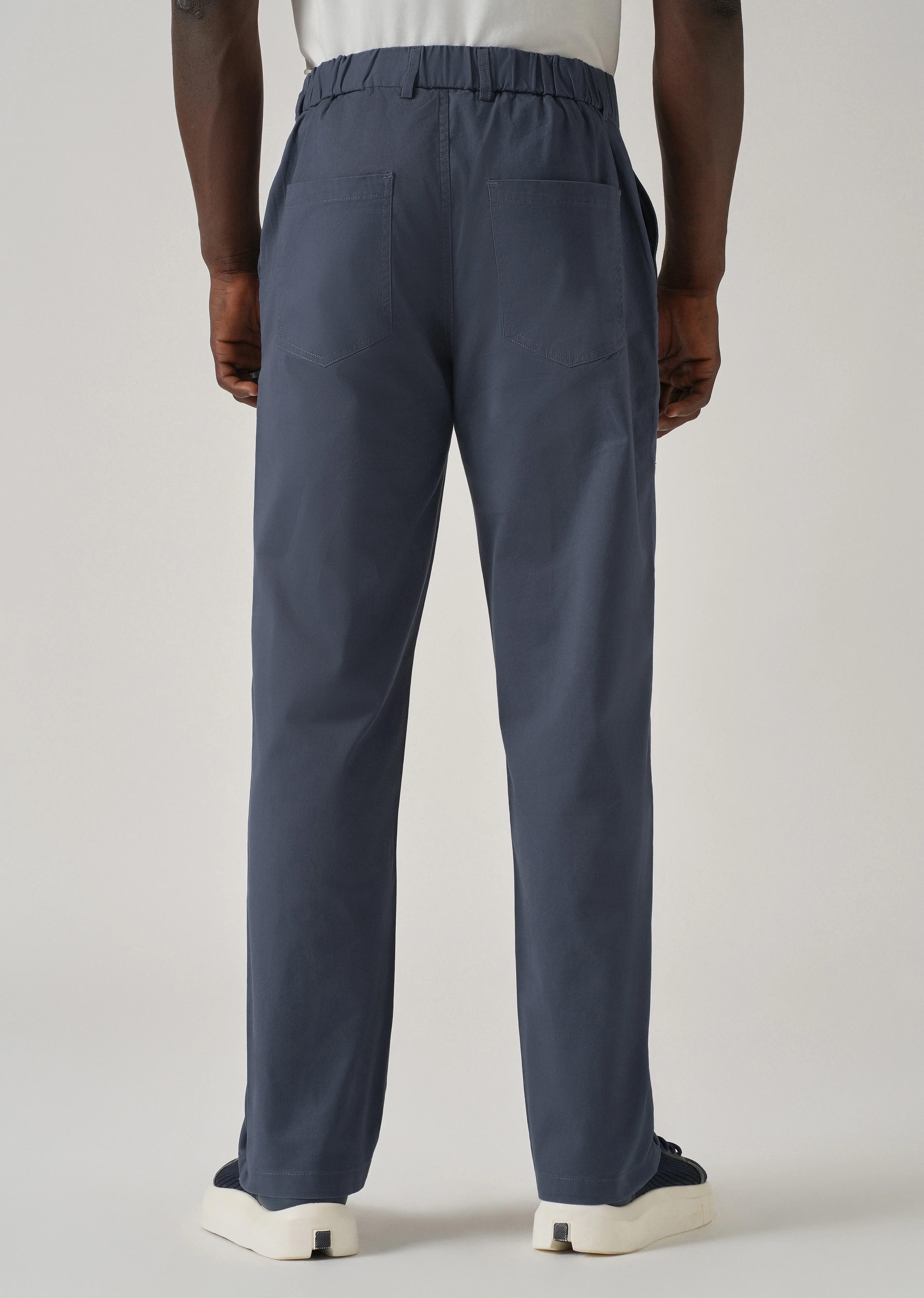 Baggy Fit Blue Chinos - Image 2