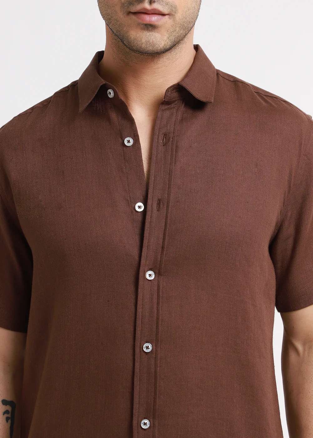 Batiste Brown Linen shirt - Image 2