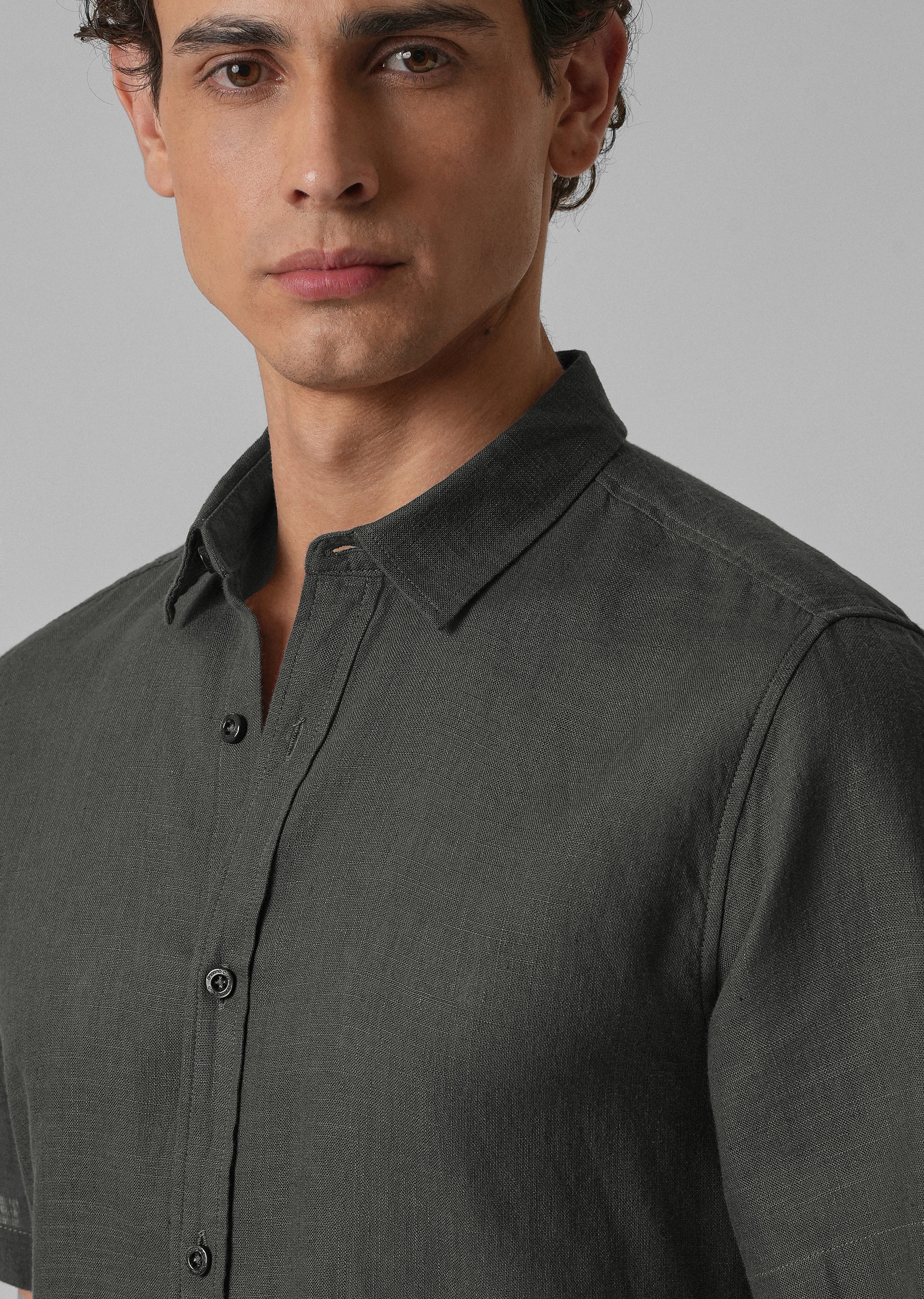 Batiste Gray Linen shirt - Image 5