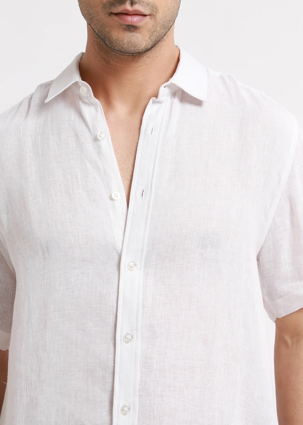 Batiste White Linen shirt - Image 2