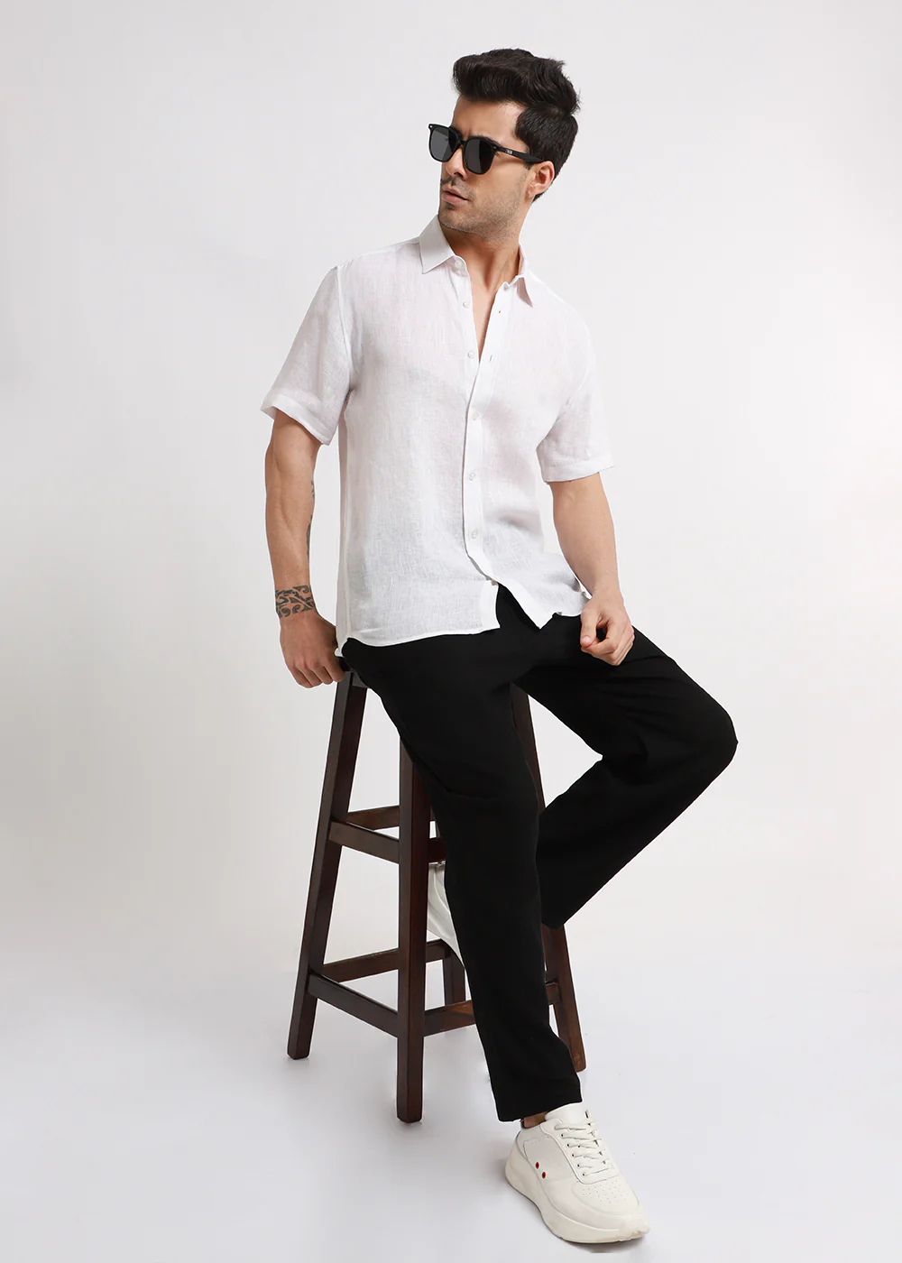 Batiste White Linen shirt - Image 7