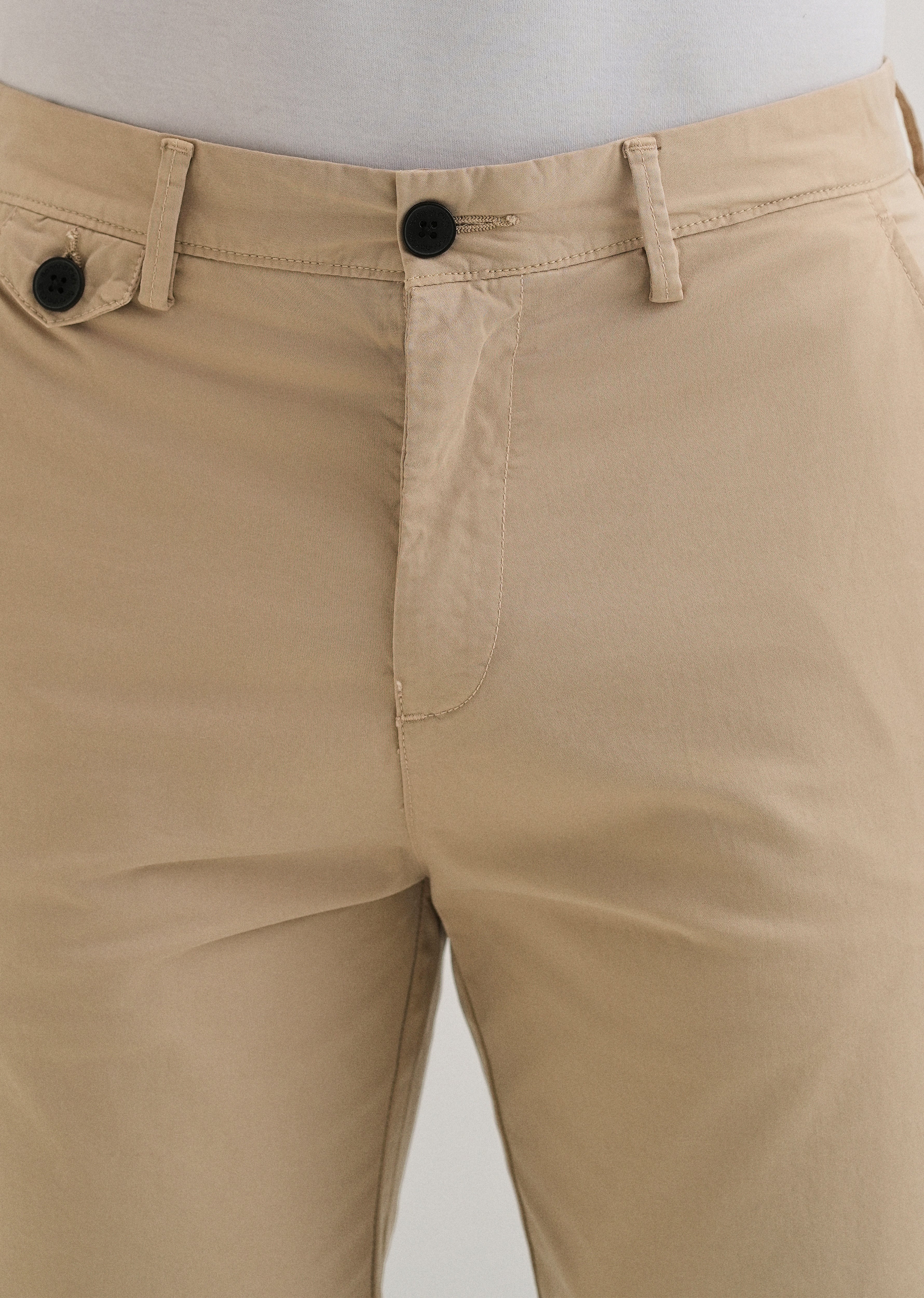 Beige Cotton Shorts - Image 5