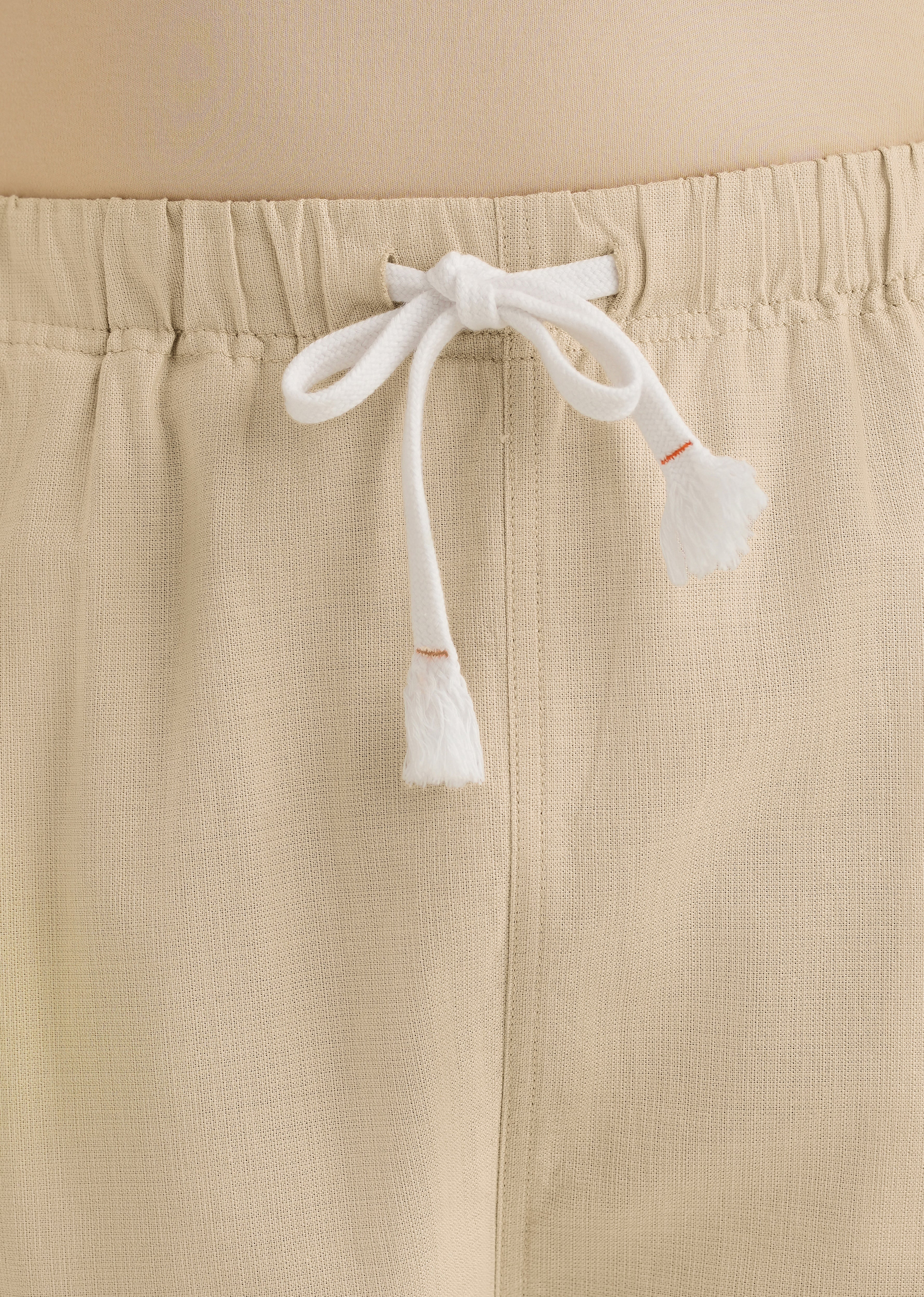 Beige Relaxed Fit Cotton Trouser - Image 2