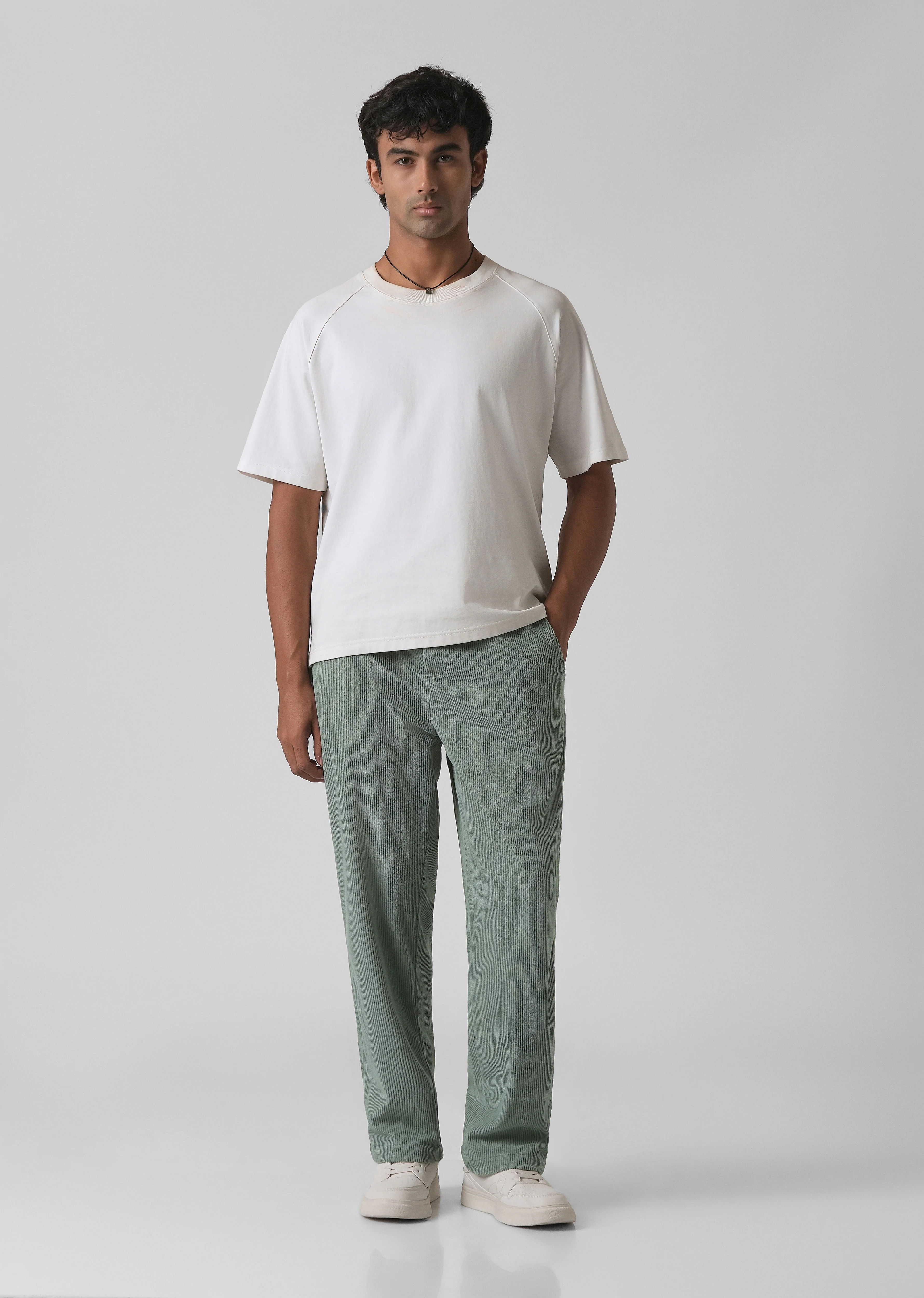 Beryl Green Corduroy Pants - Image 6