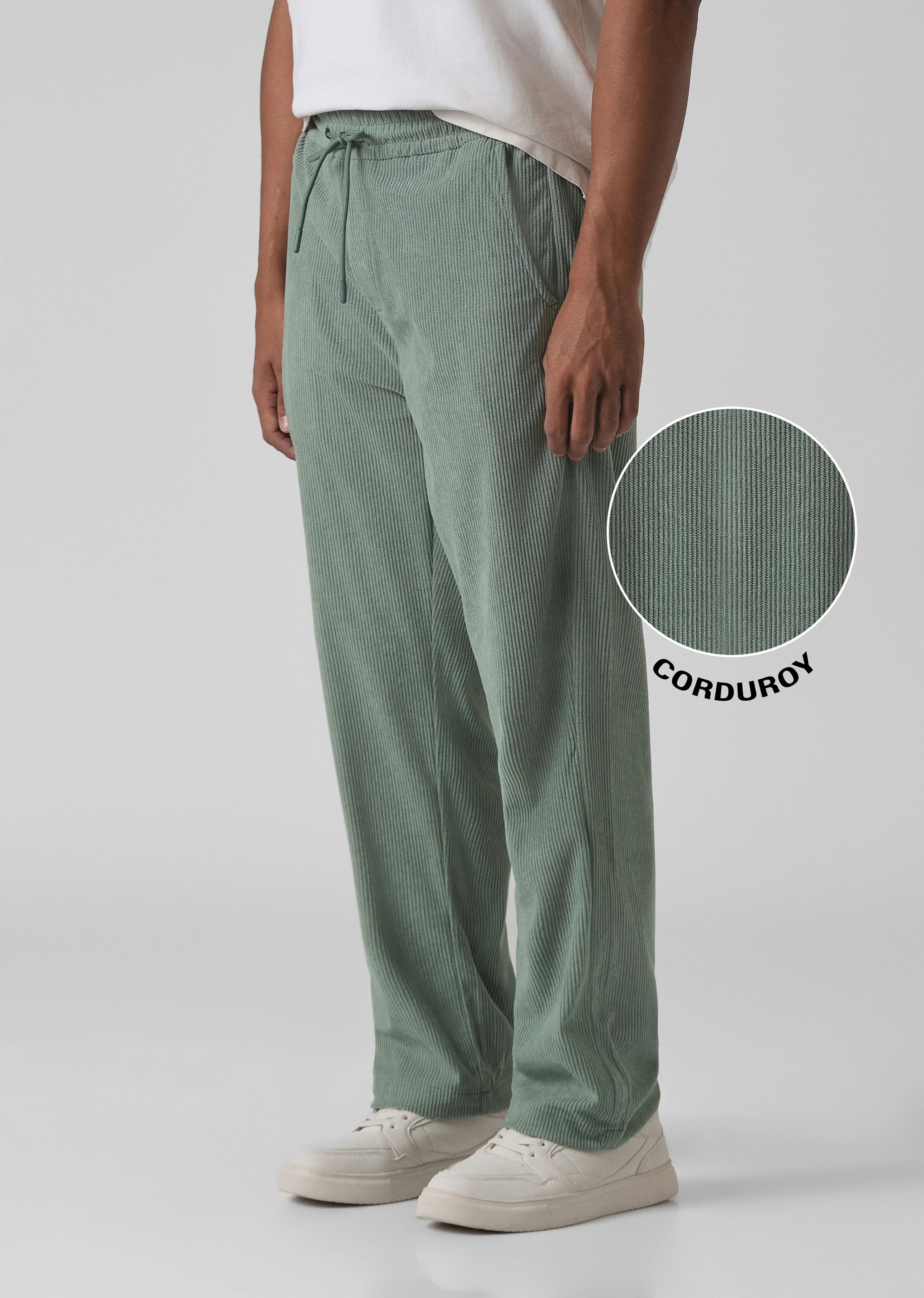 Beryl Green Corduroy Pants - Image 7