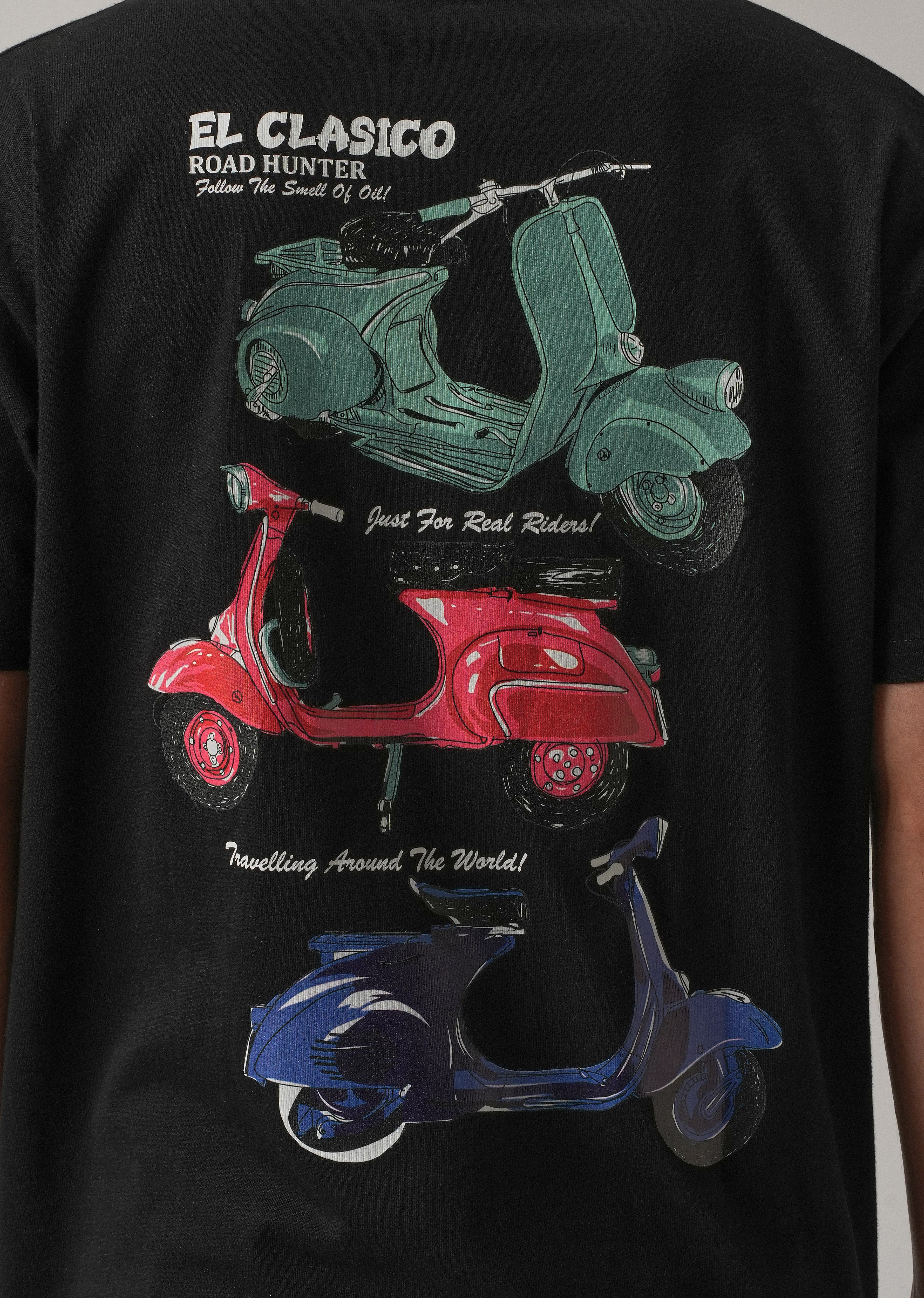 Black Back Print Oversized T-shirt - Image 2