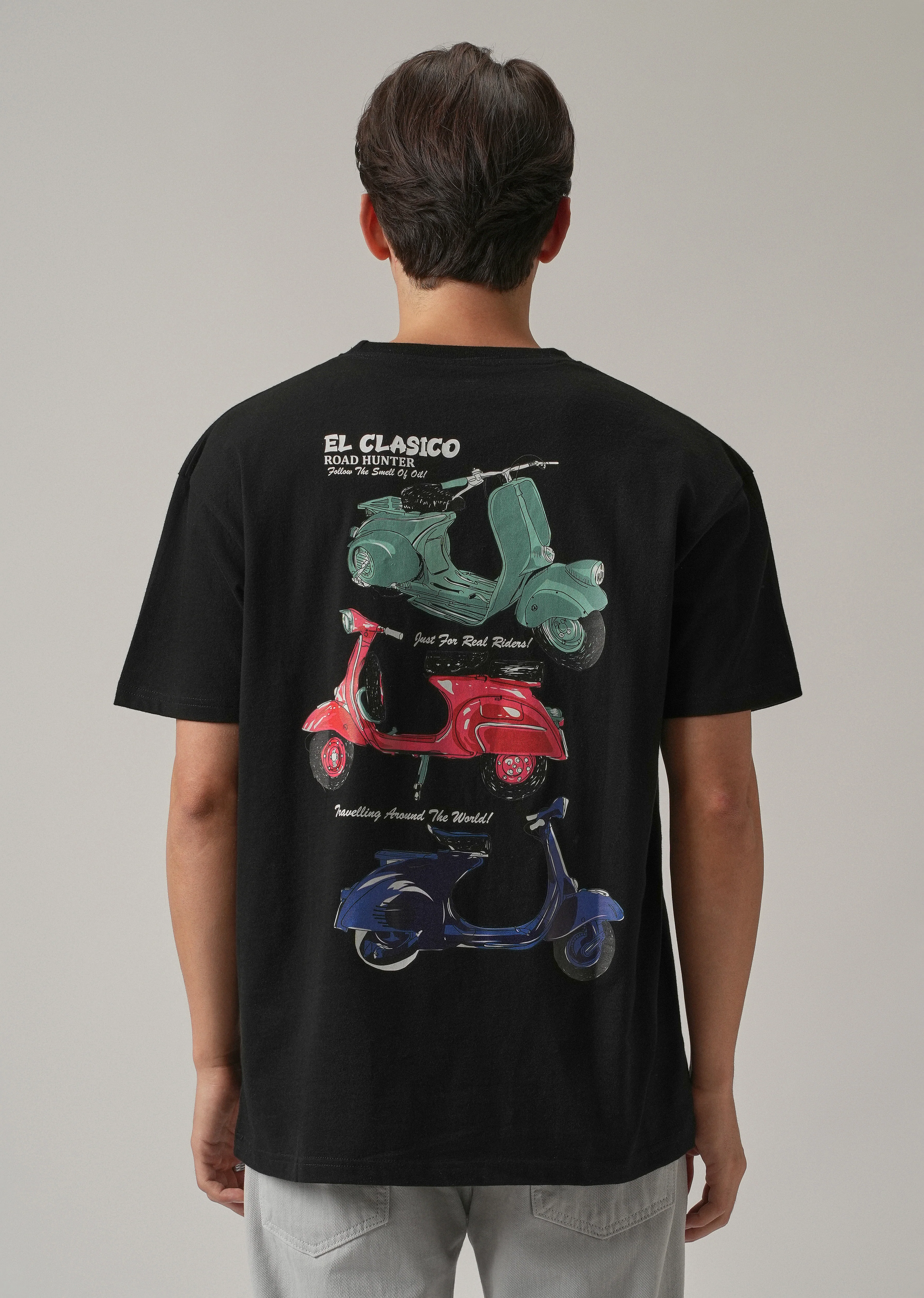 Black Back Print Oversized T-shirt - Image 5