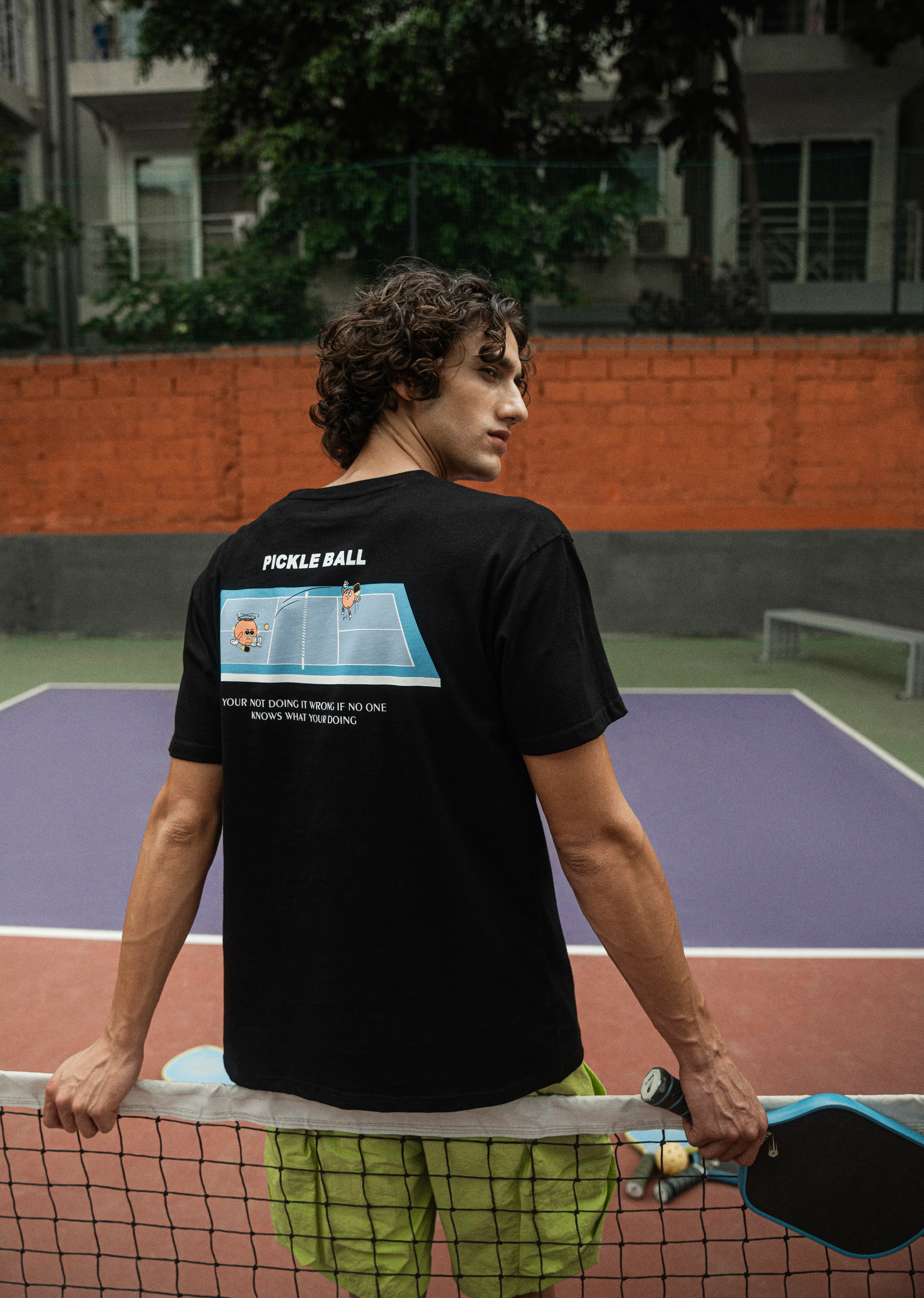 Black Back Printed Oversized T-Shirt - Image 2