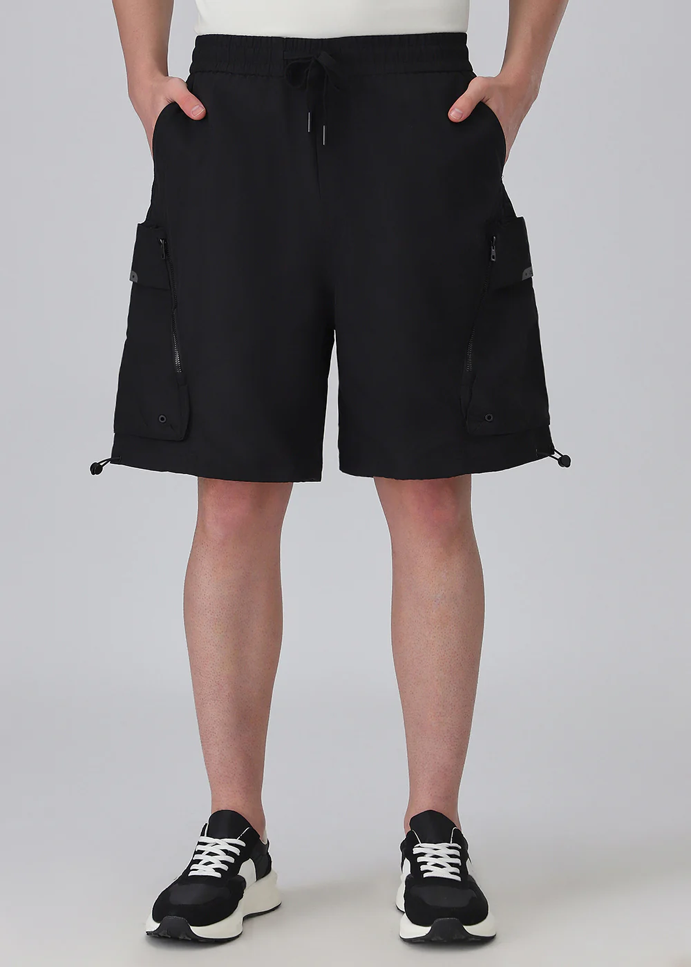 Black Cargo Pocket Shorts - Image 7