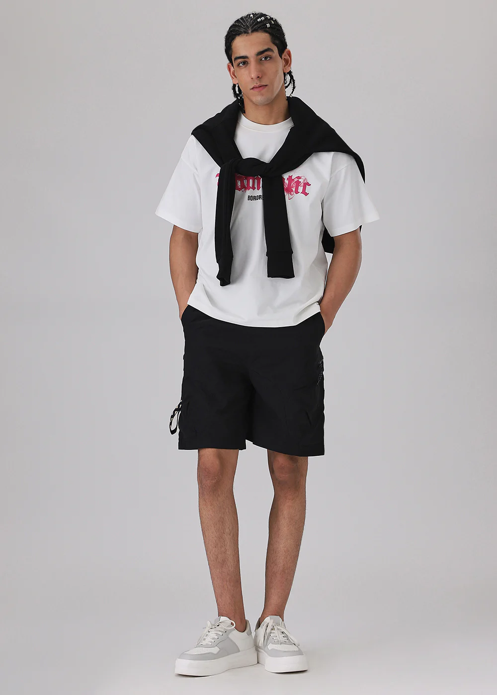 Black Cargo Shorts - Image 6