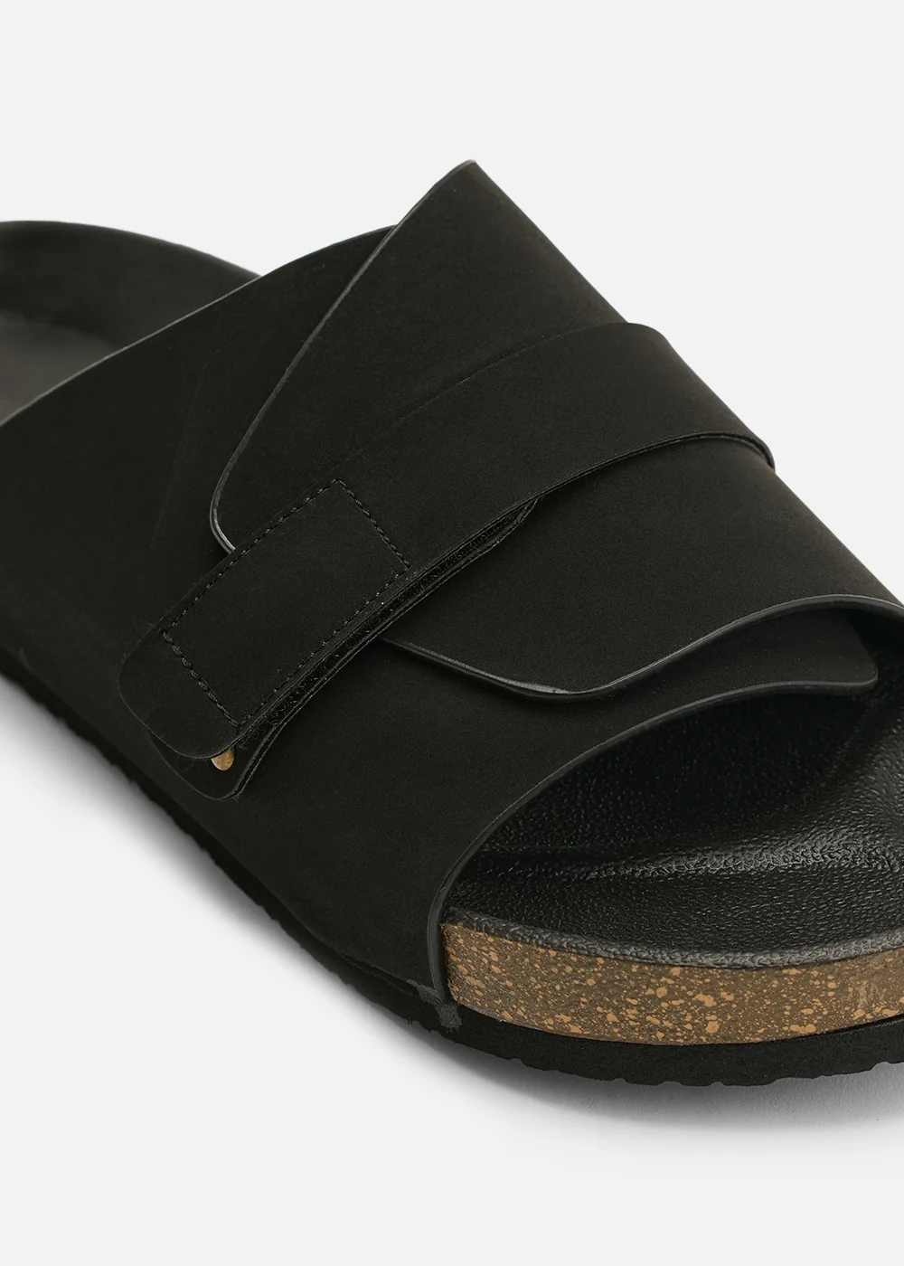 Black Classic Cross-Over Sandals - Image 2