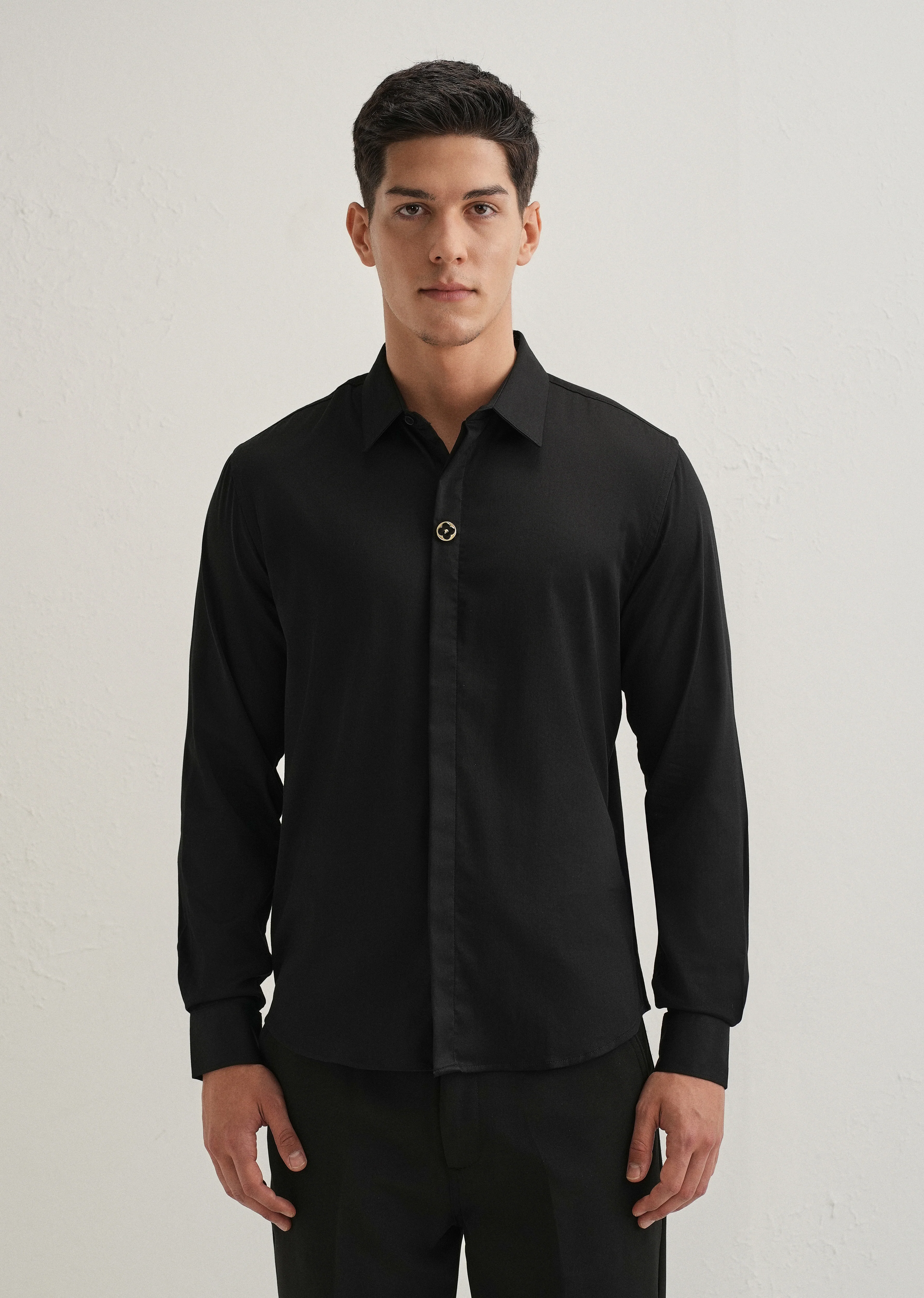 Black Clover Button Designer Shirt - Image 3
