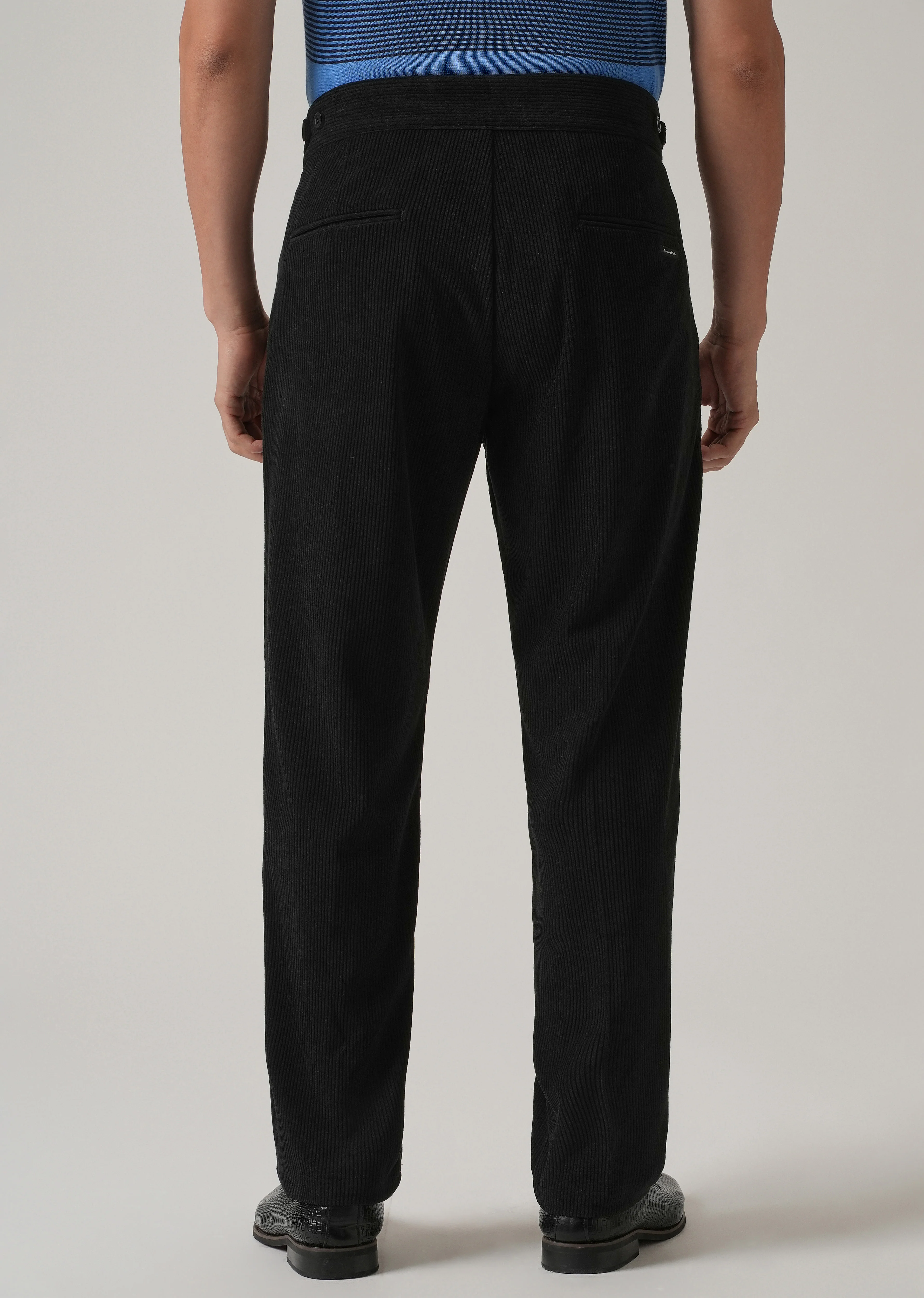 Black Corduroy Gurkha Pants - Image 2