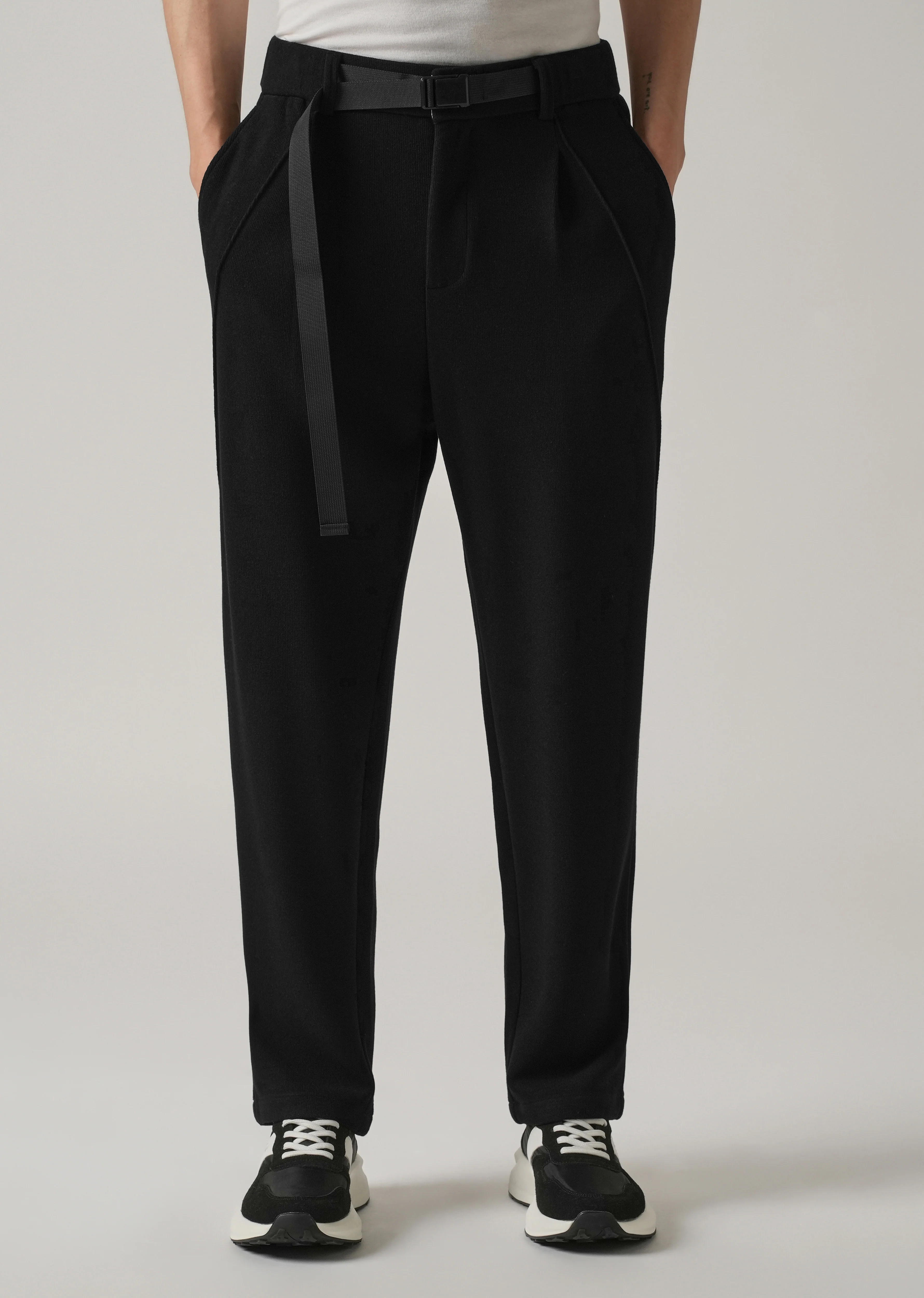 Black Corduroy Relaxed Fit Pant - Image 7