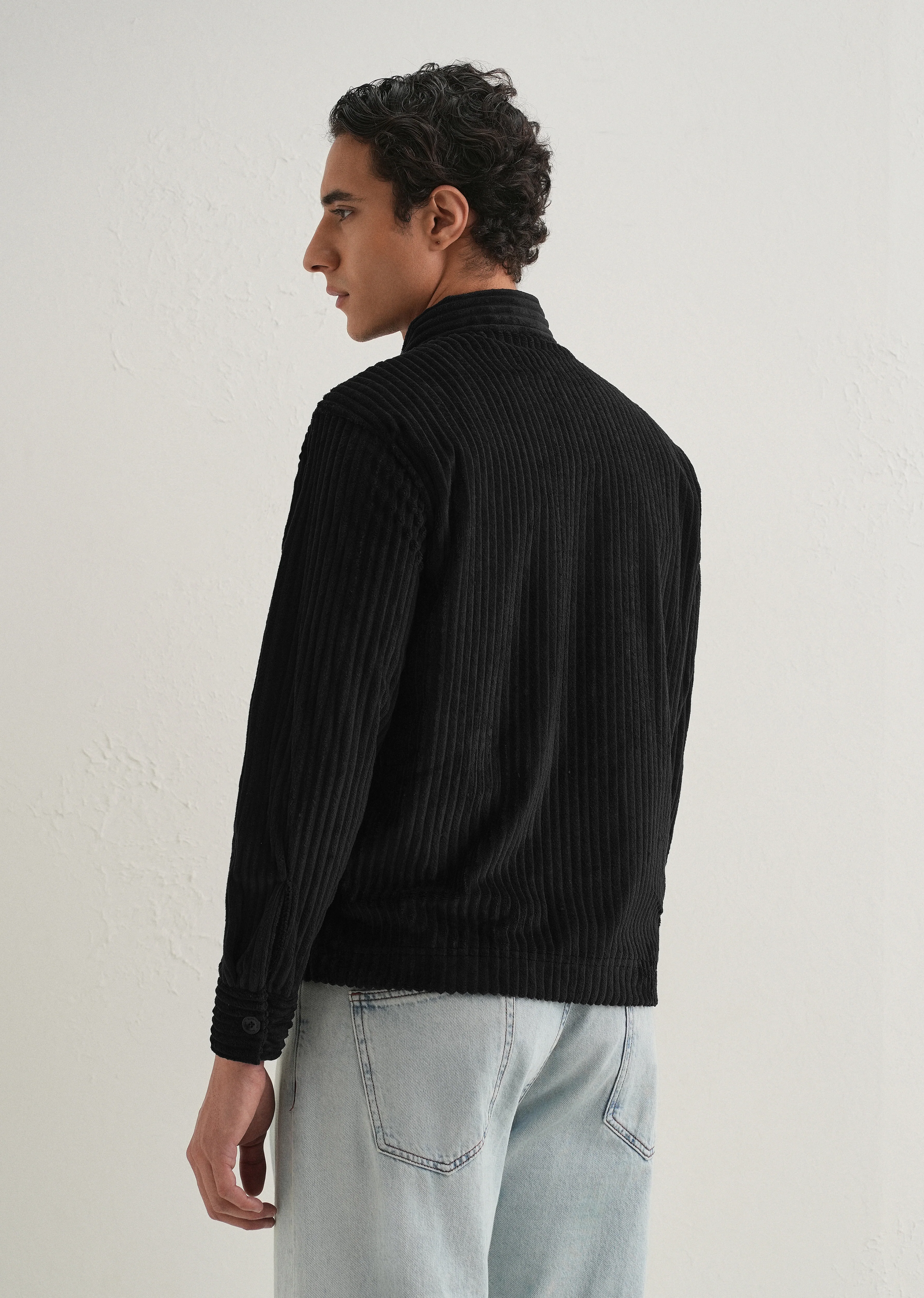 Black Corduroy Shacket - Image 3