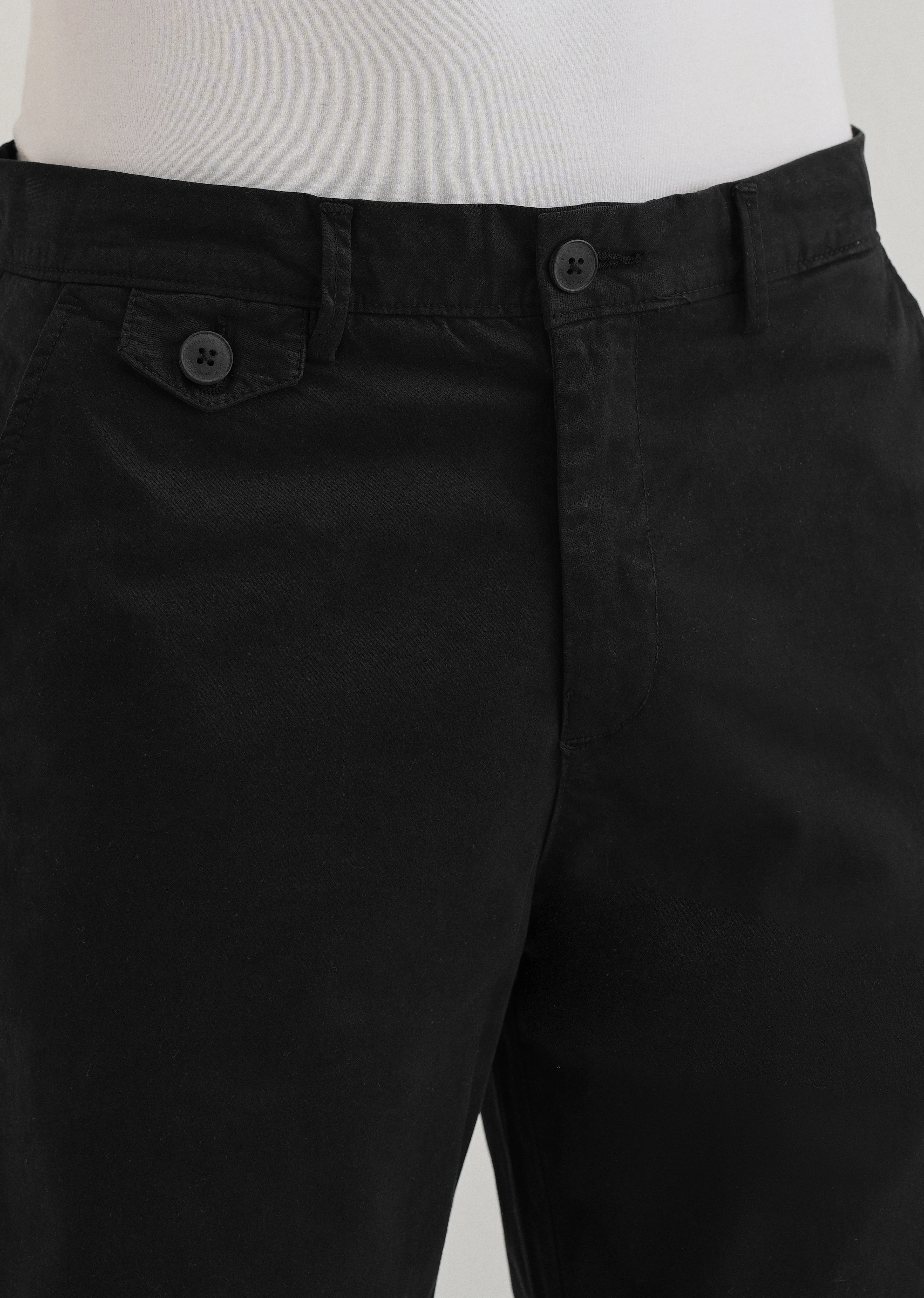 Black Cotton Shorts - Image 5