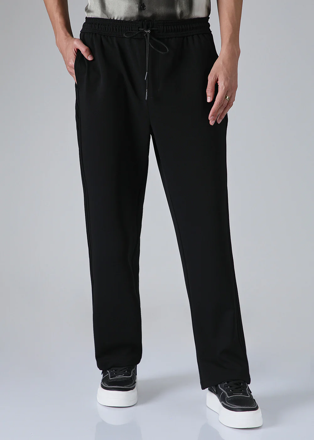 Black Drawstring Korean Pant - Image 3