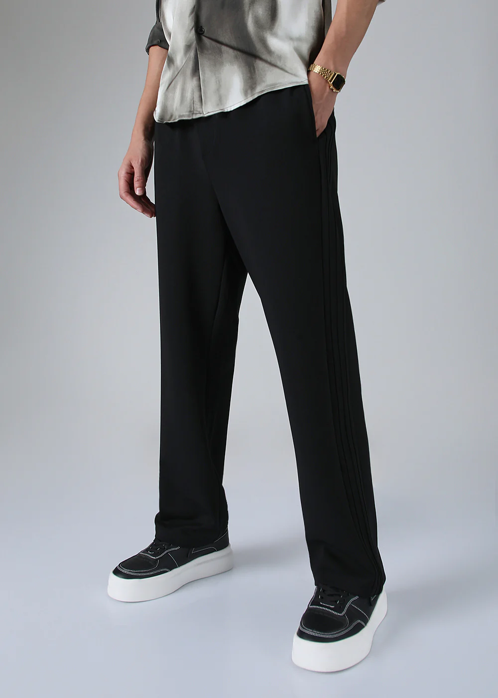 Black Drawstring Korean Pant - Image 5