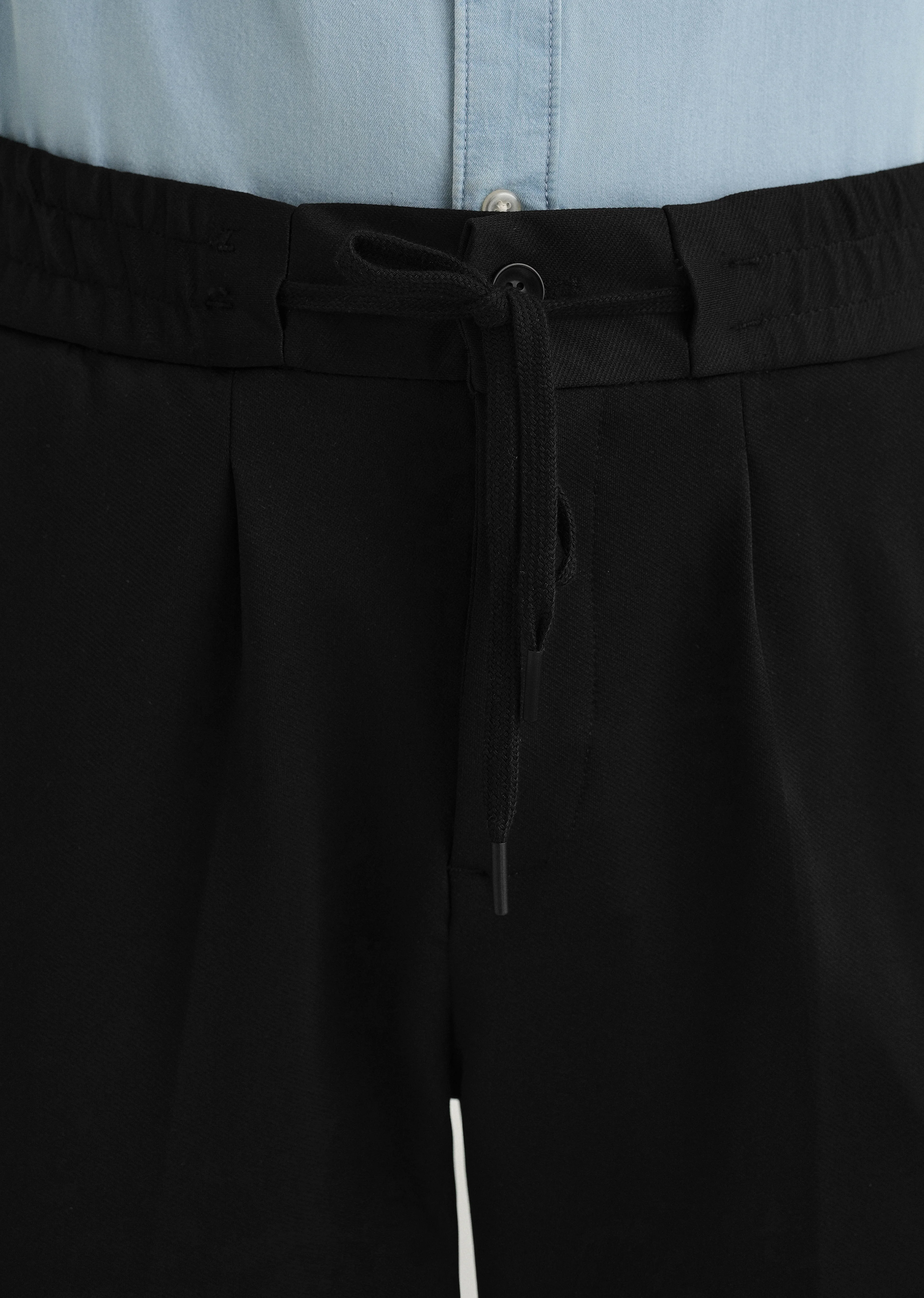 Black Drawstring Trousers - Image 5